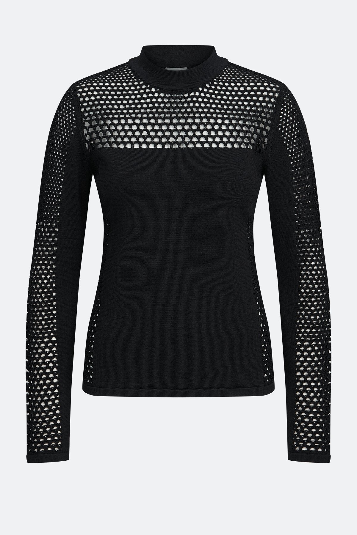 Sweater with Mesh Detail