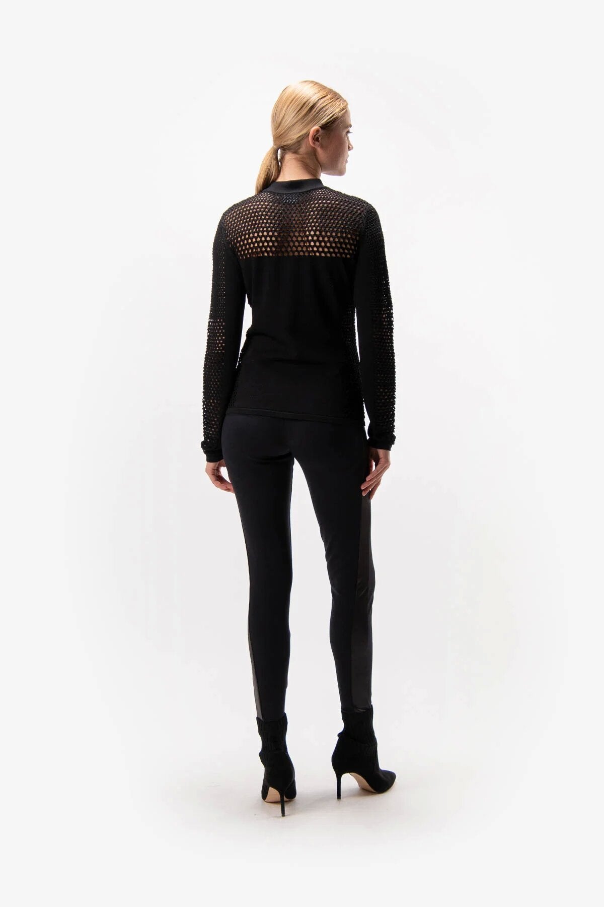 Sweater with Mesh Detail