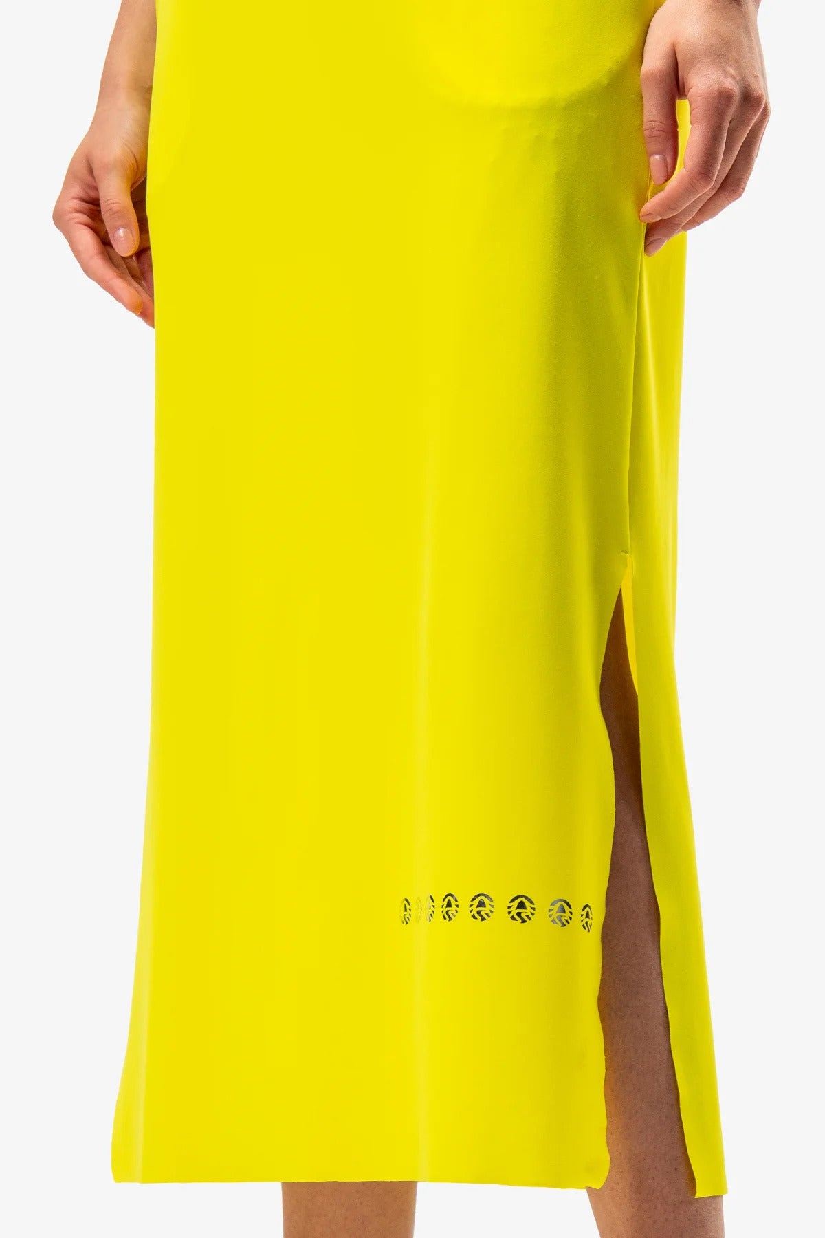 Sleeveless Dress with Round Neckline