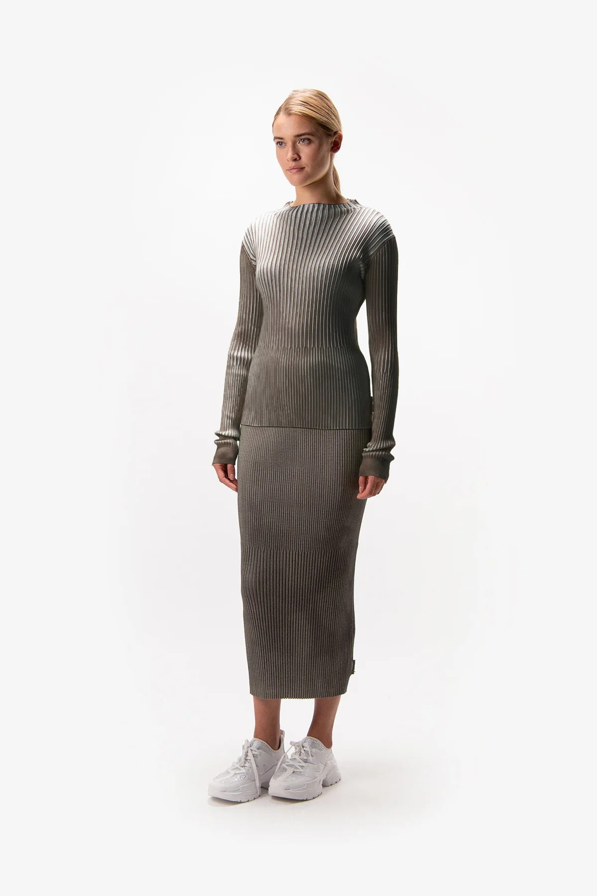 Ribbed Knitted Skirt