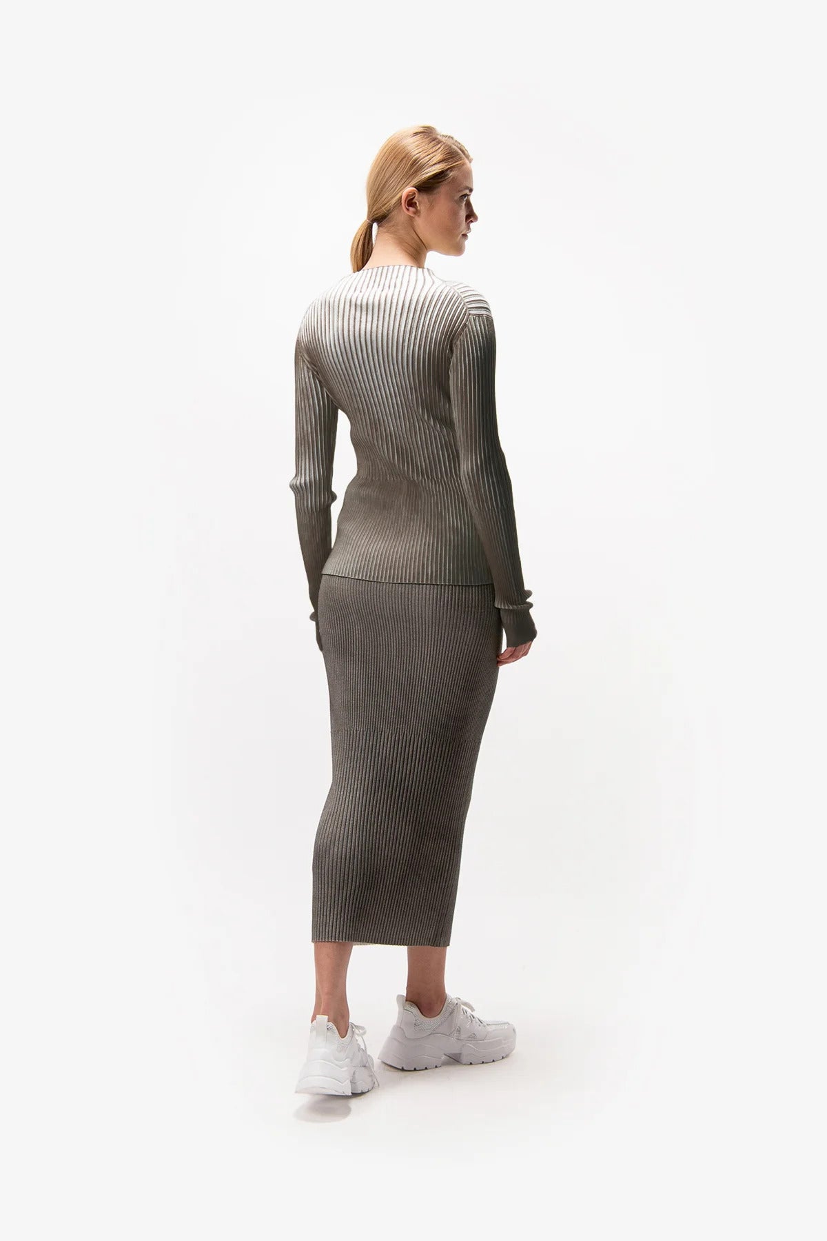 Ribbed Knitted Skirt