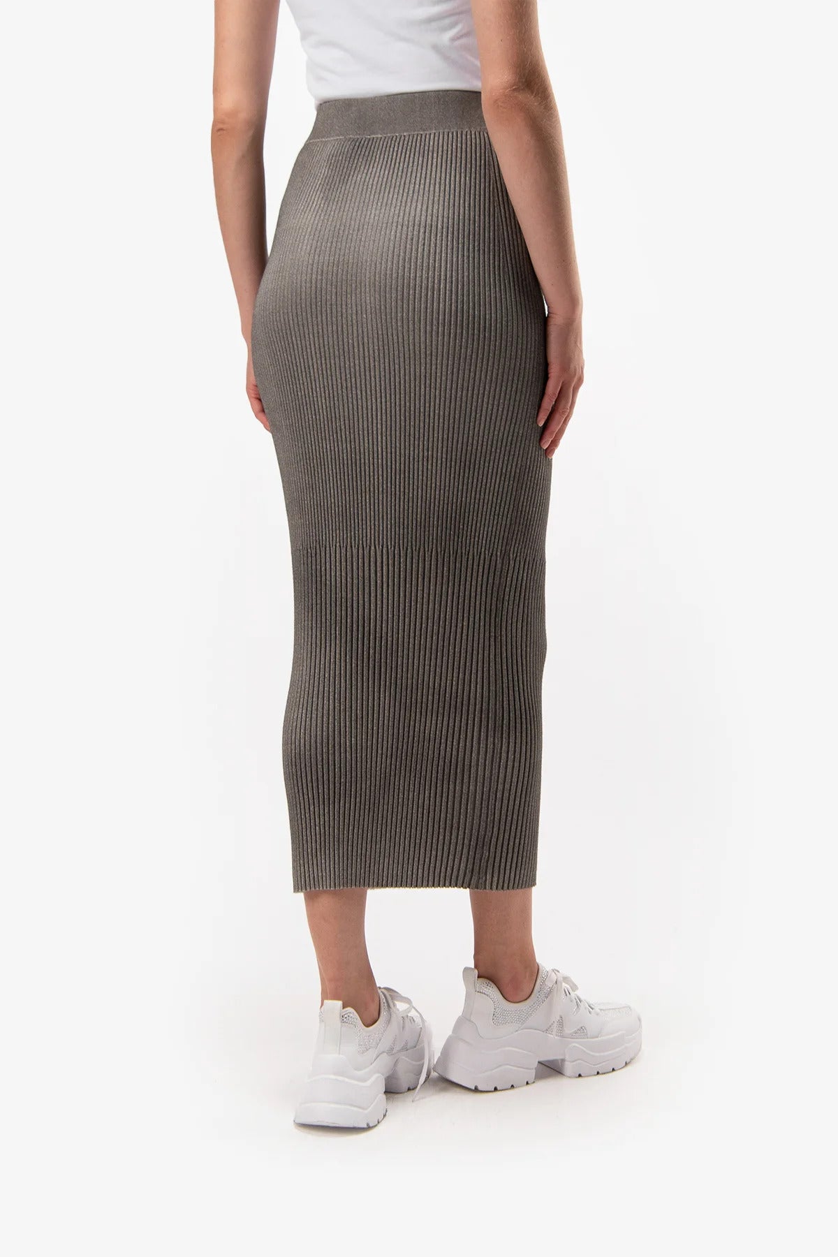 Ribbed Knitted Skirt