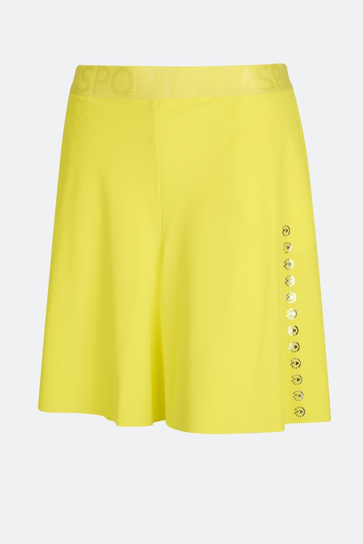 鬆緊腰鰴標圖案休閒短褲