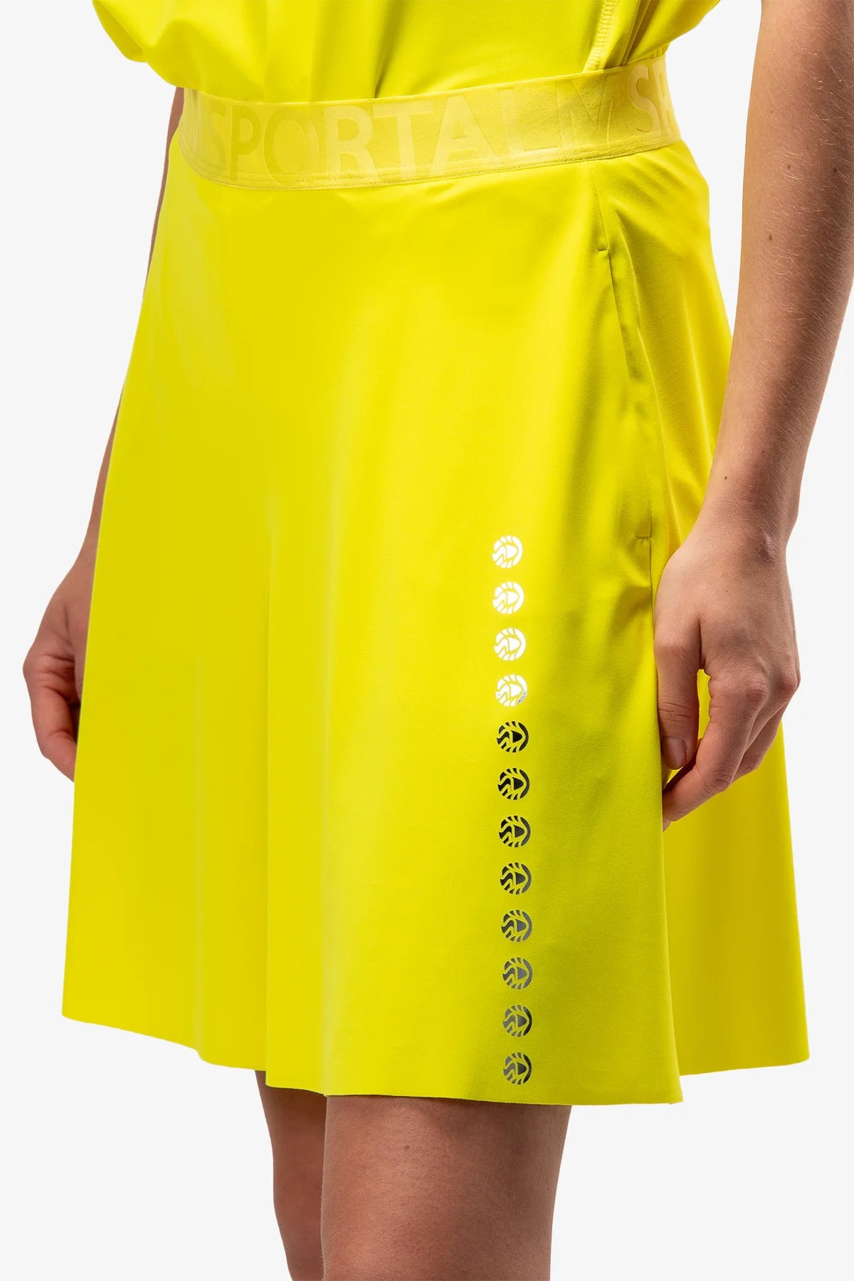 鬆緊腰鰴標圖案休閒短褲