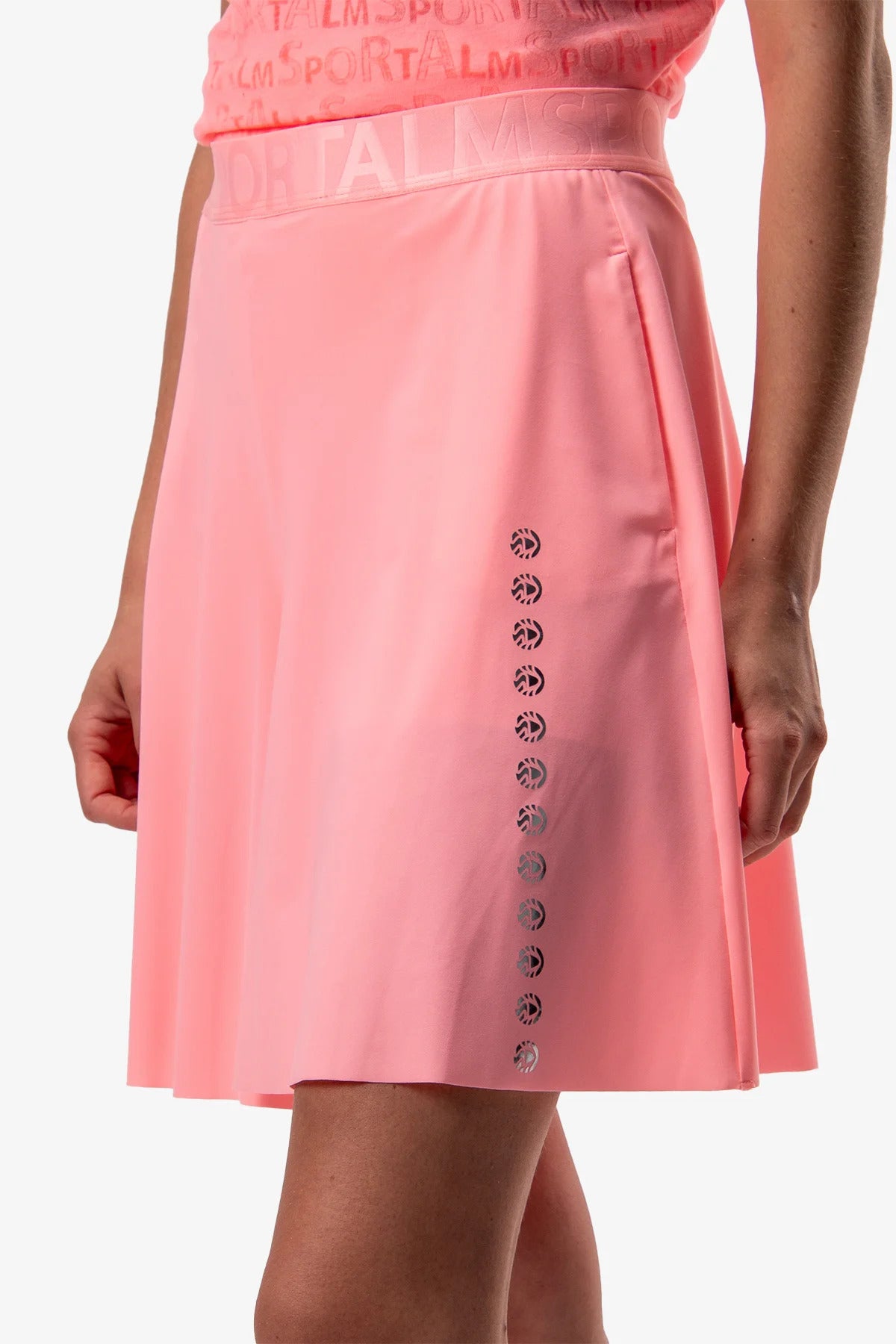 鬆緊腰鰴標圖案休閒短褲