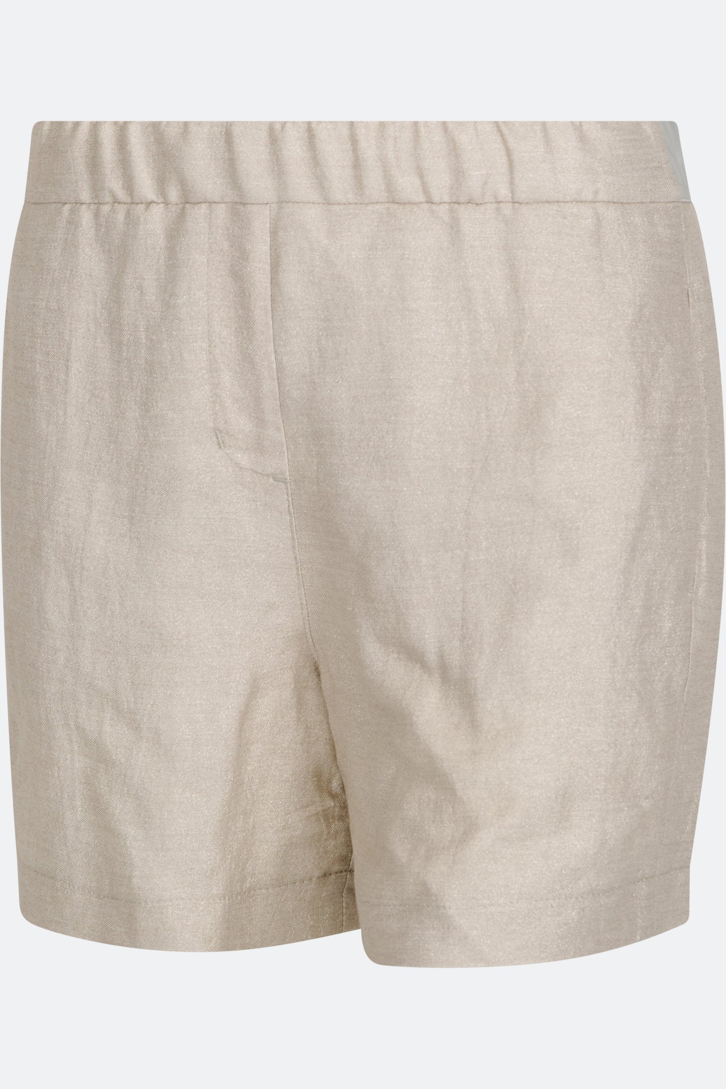Shorts with Fashionable Metallic Finishing