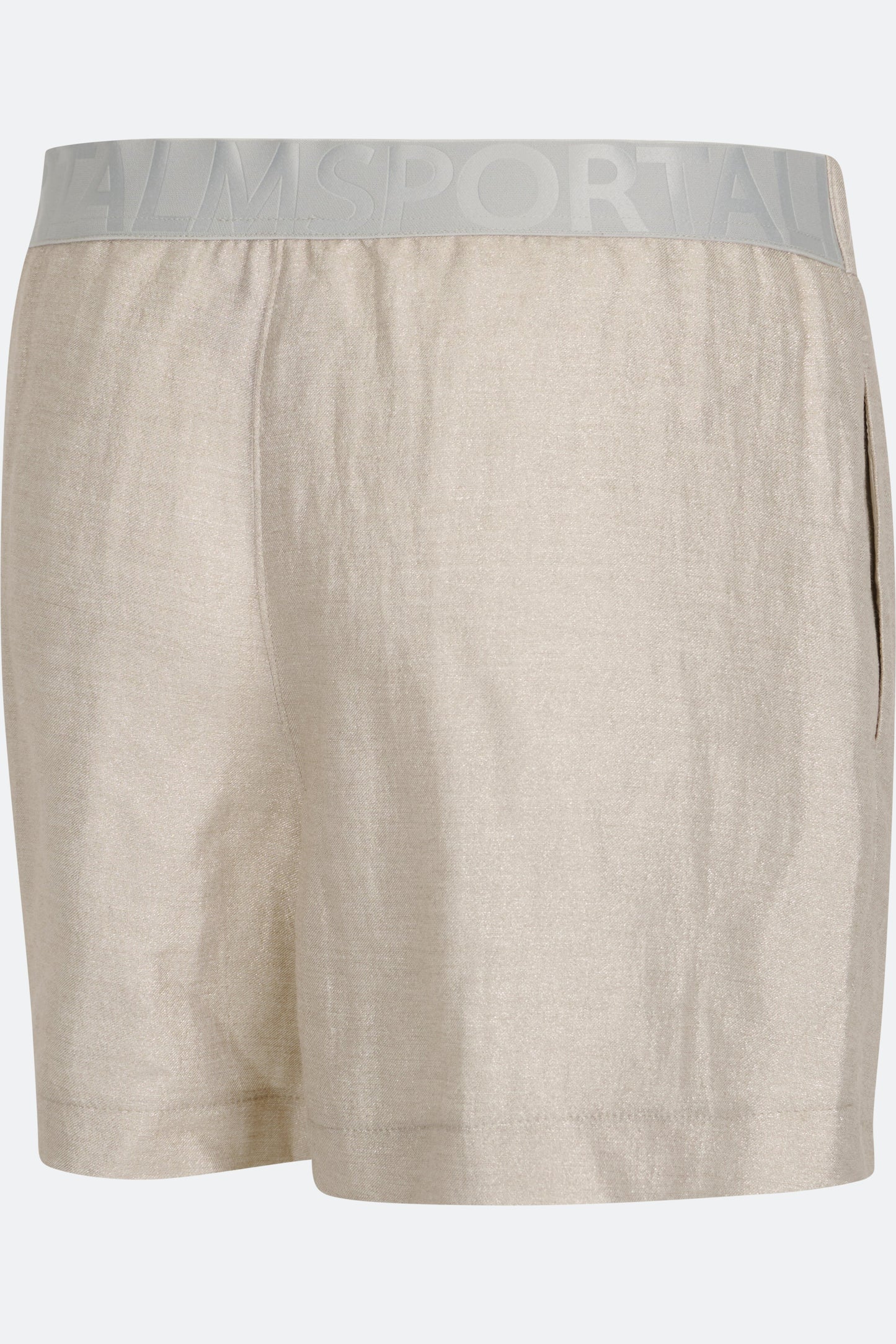 Shorts with Fashionable Metallic Finishing