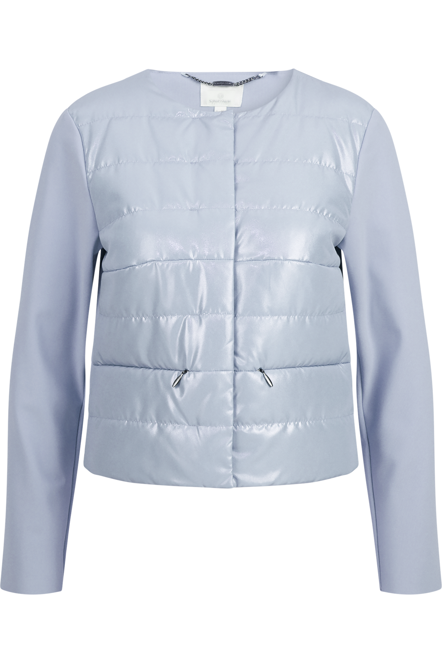 Jacket with round neckline