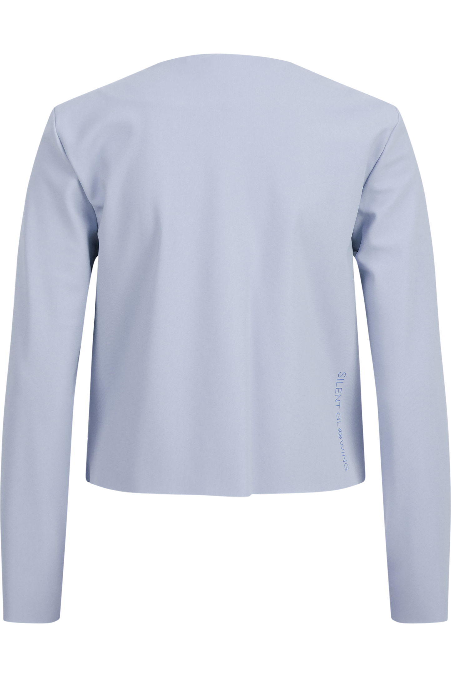Jacket with round neckline