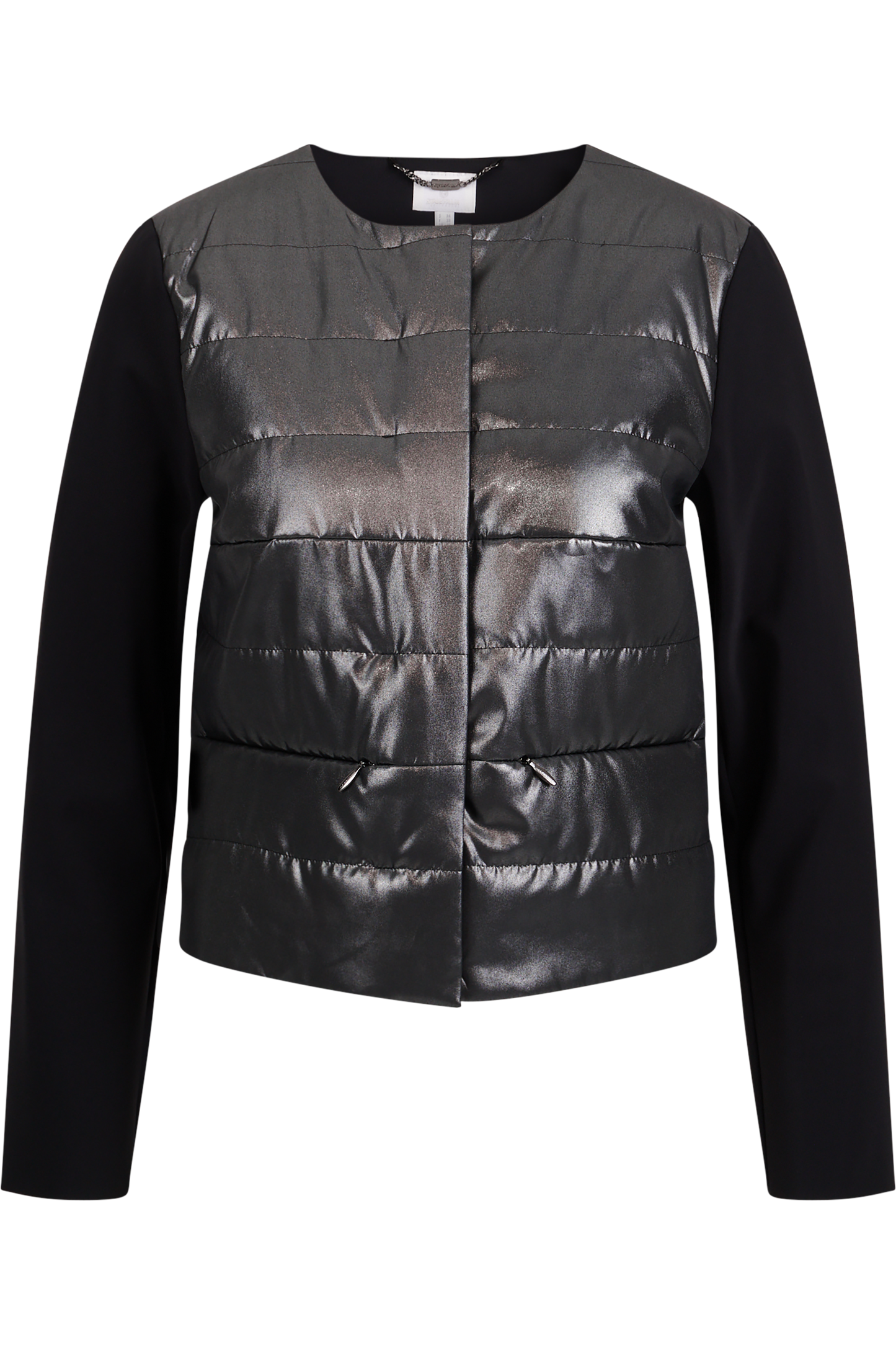 Jacket with round neckline