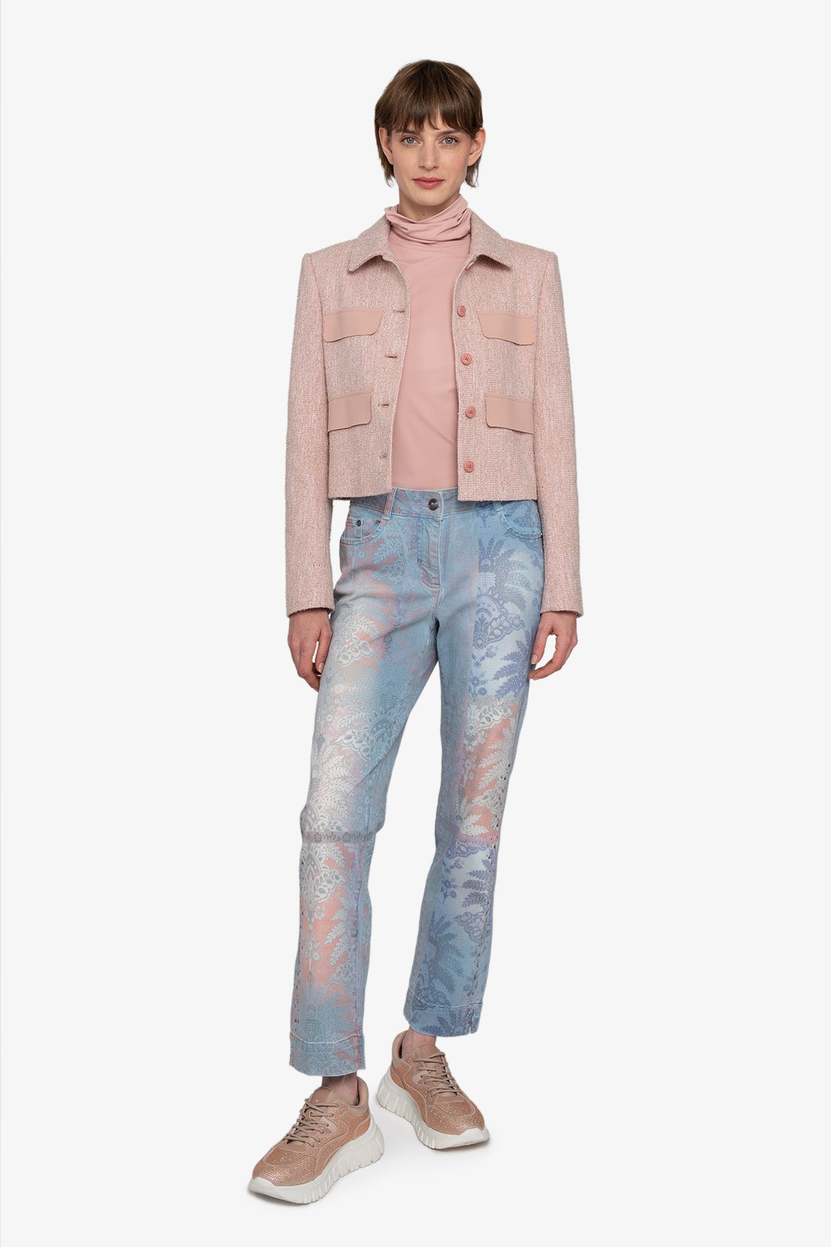 翻盖口袋短夹克