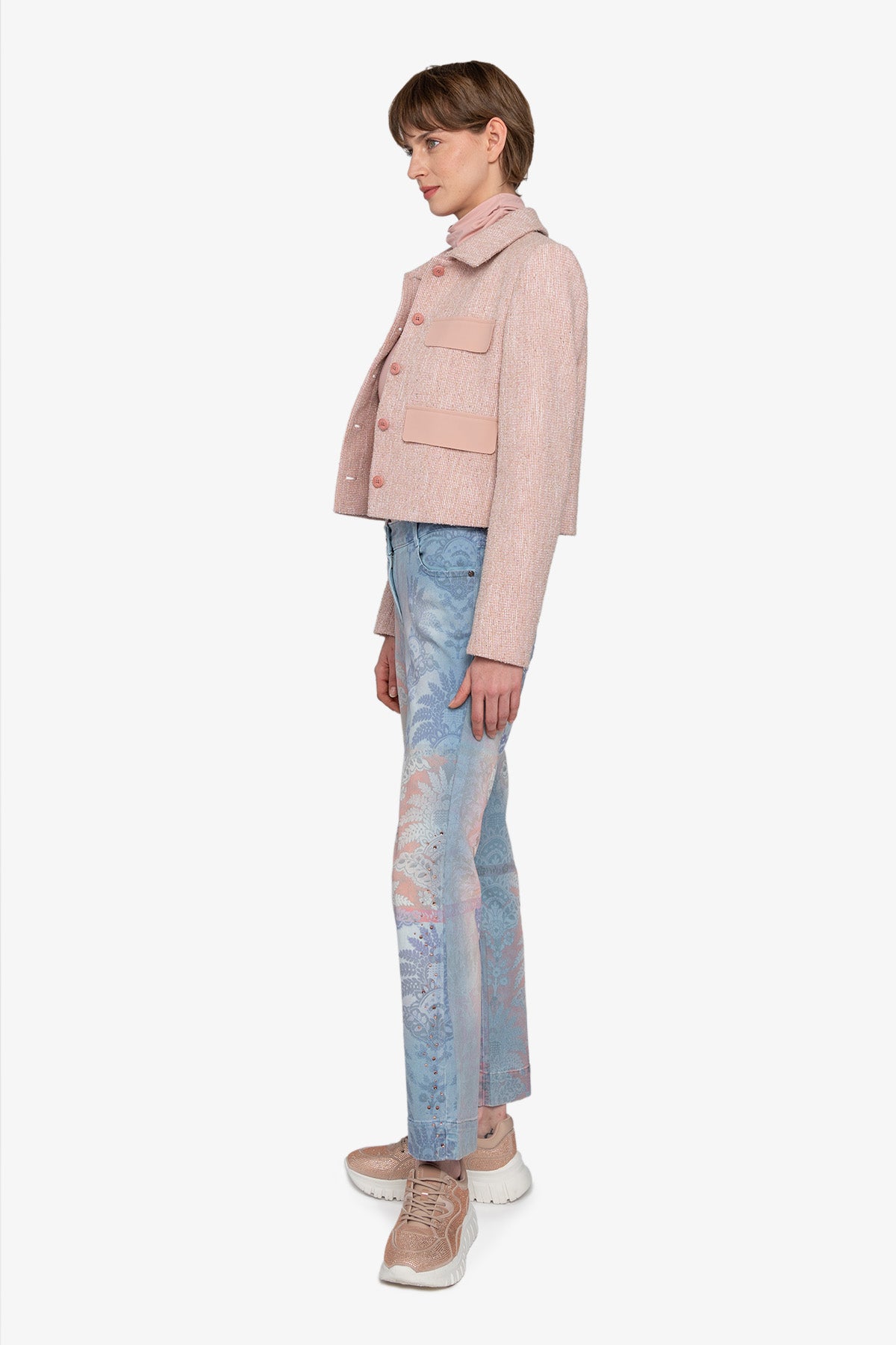 翻盖口袋短夹克