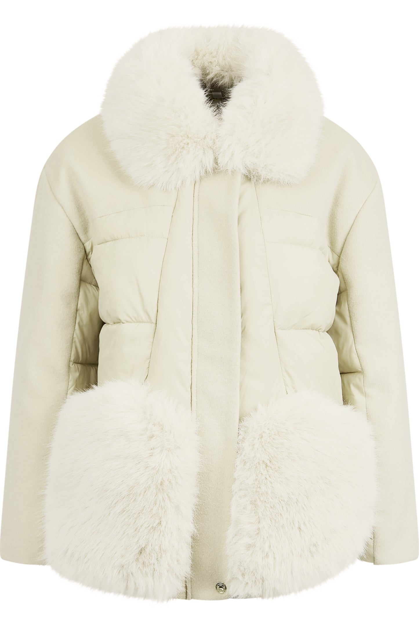 Jacket with Faux Fur Collar