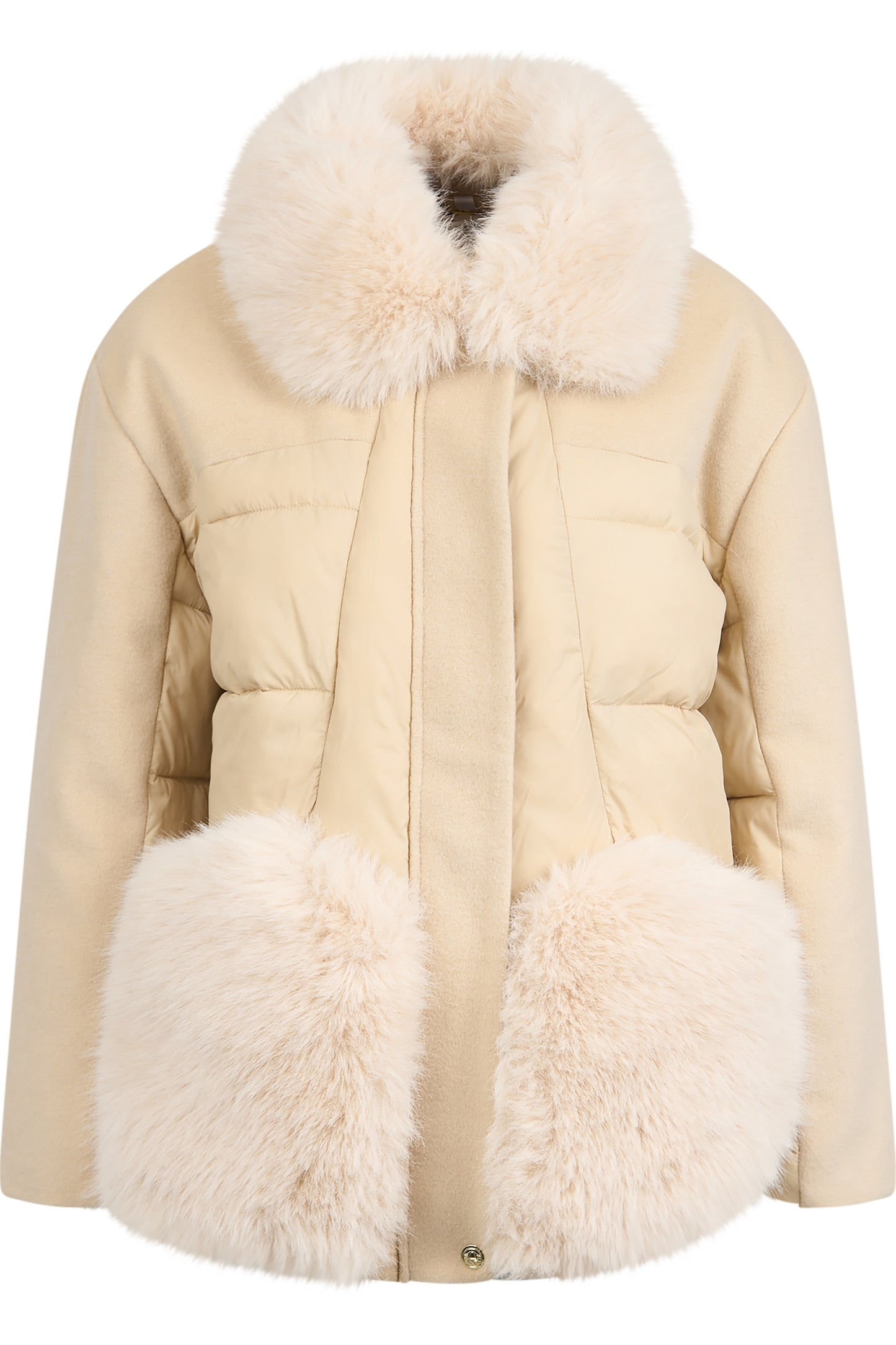 Jacket with Faux Fur Collar