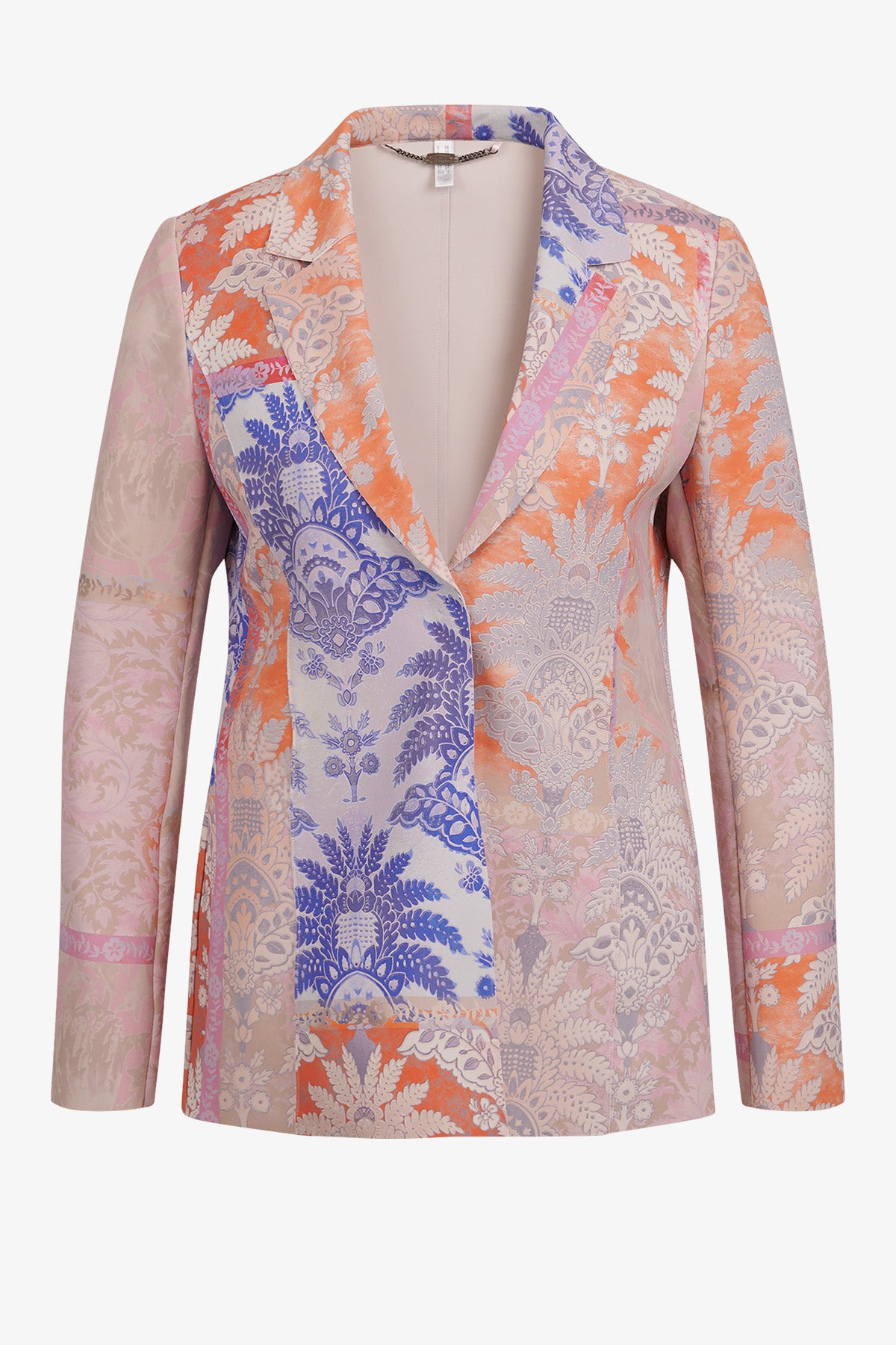 Long Blazer with Lapel Collar
