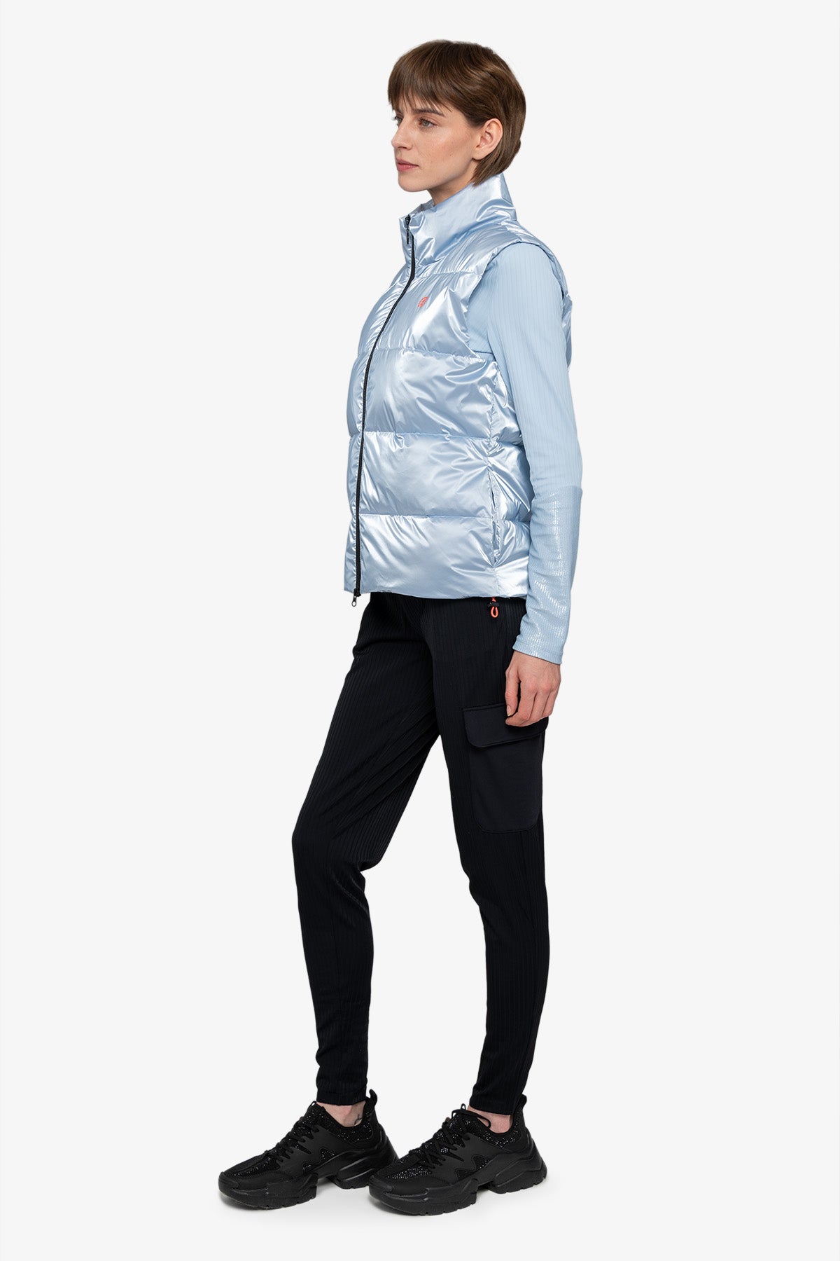 Vest with Stand-up Collar