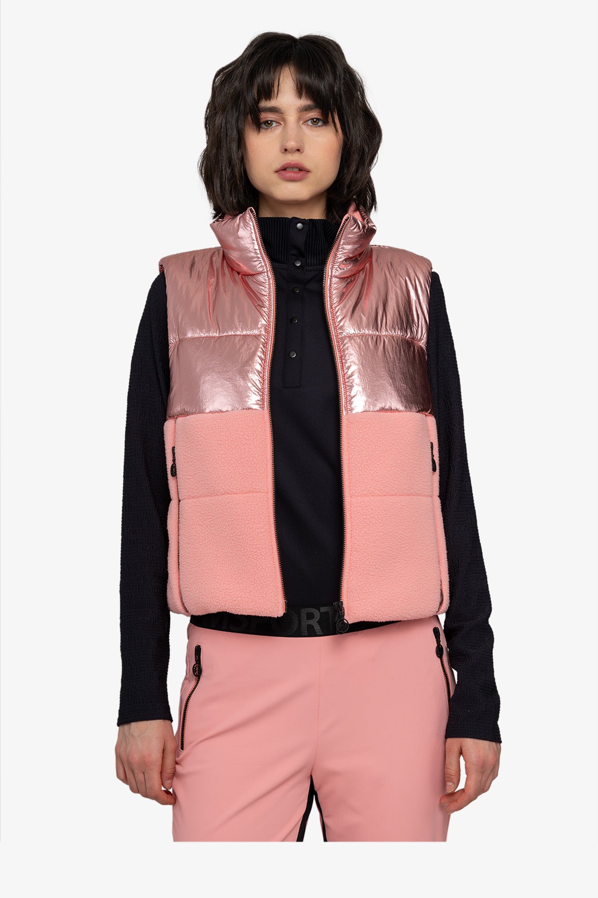 Vest with Stand-up Collar