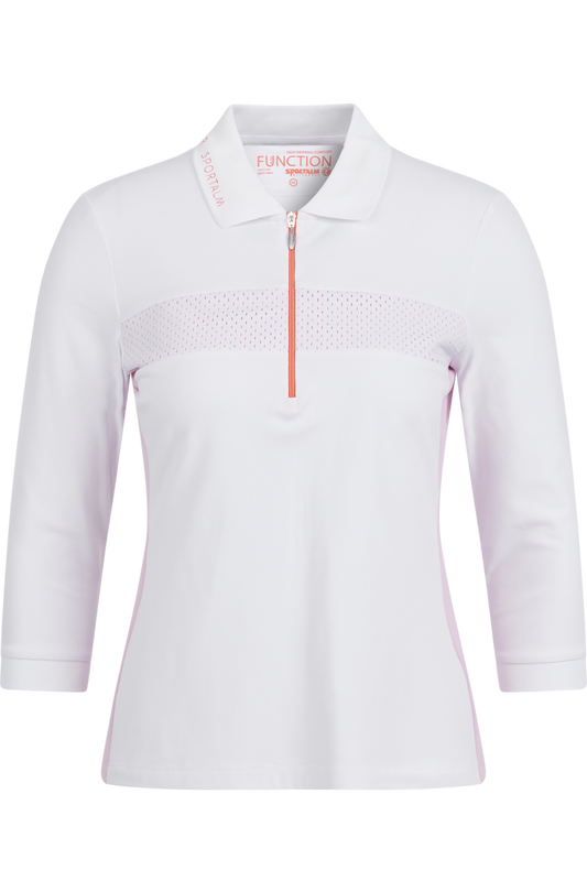 Polo with Contrasting Side Insert