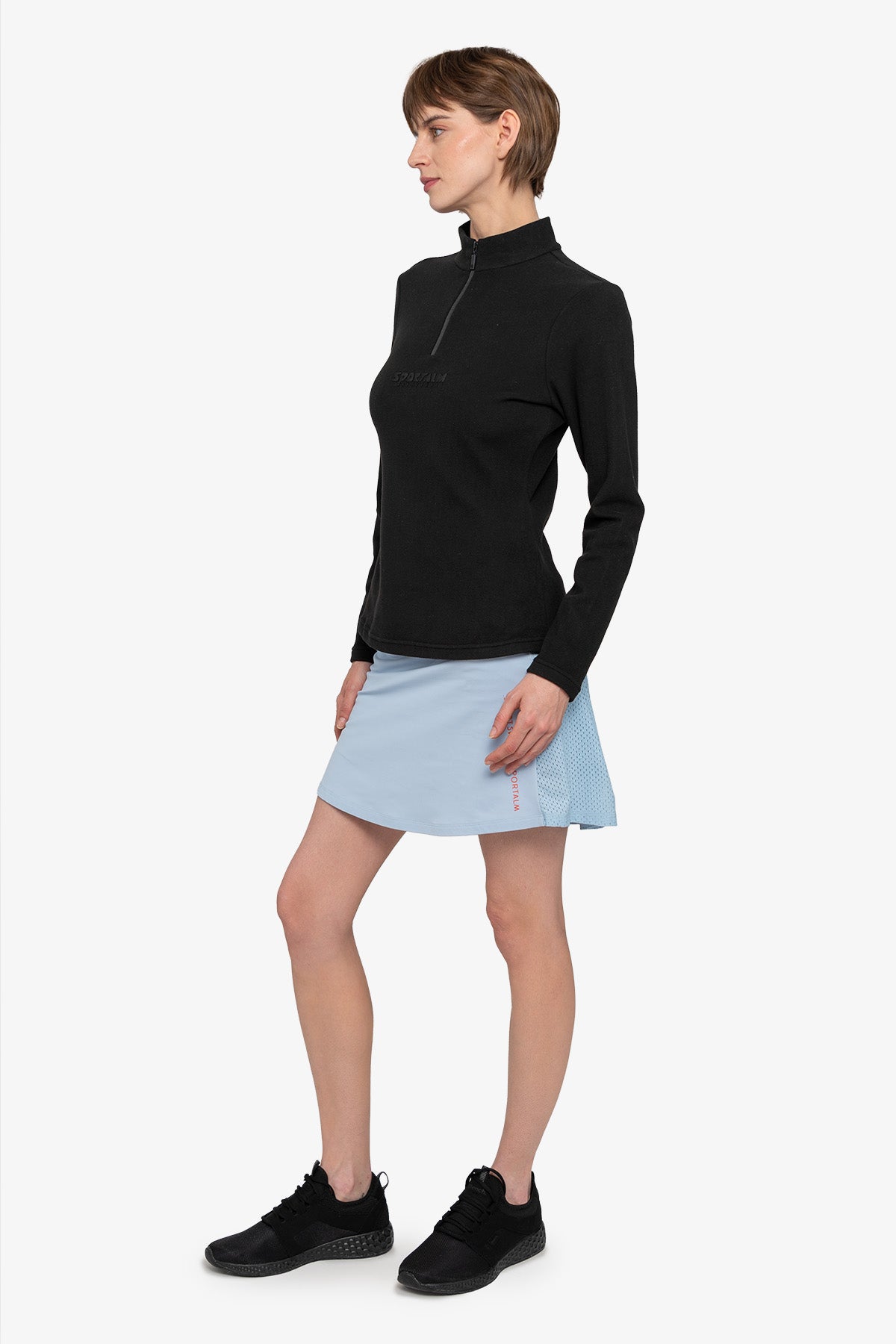 Long-sleeved Shirt with Stand-up Collar