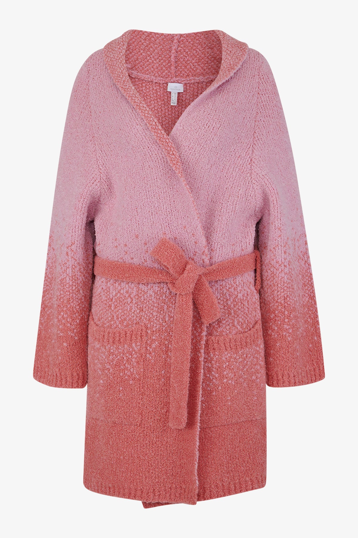 Knitted Coat with Tie Belt