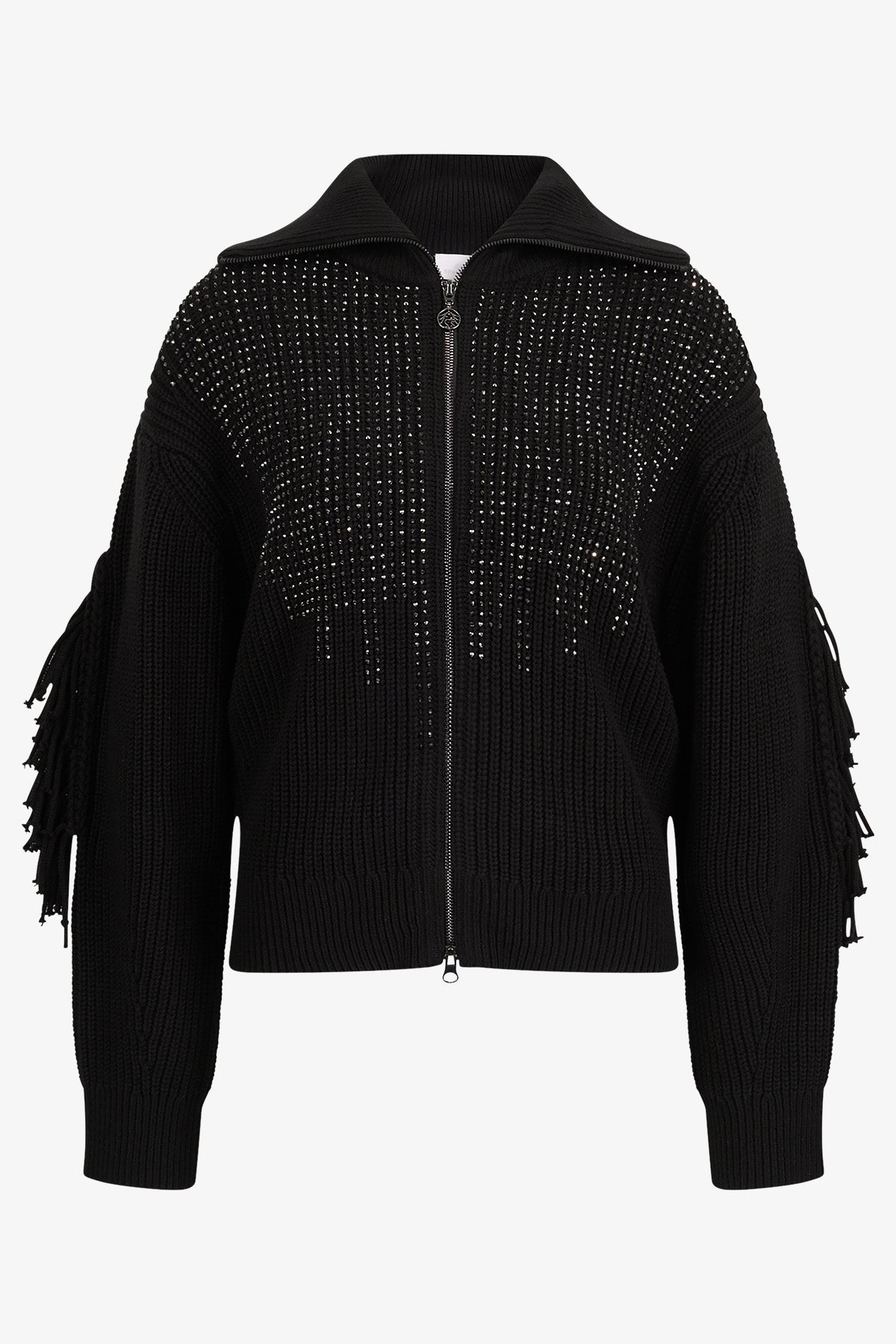 Cardigan with Stand-up Collar