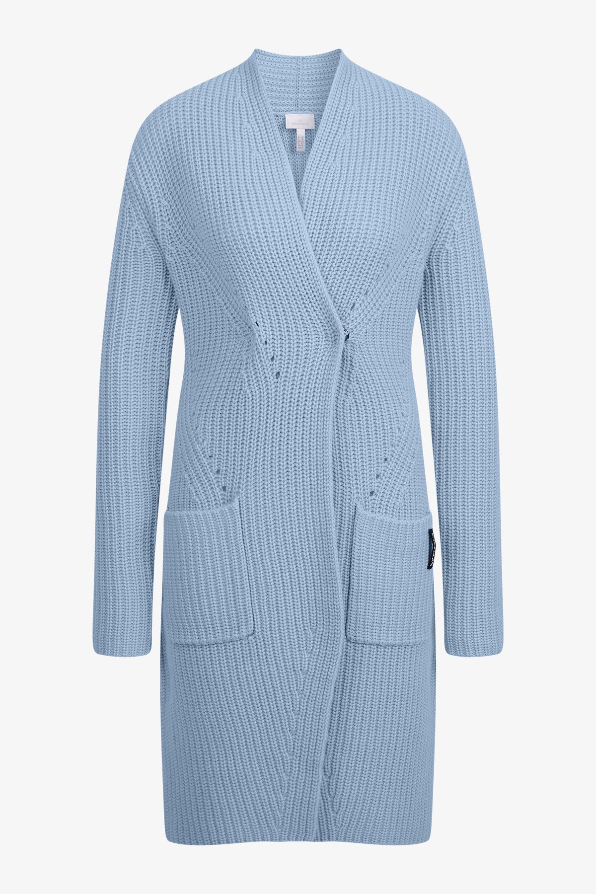 Knitted Coat with Shawl Collar