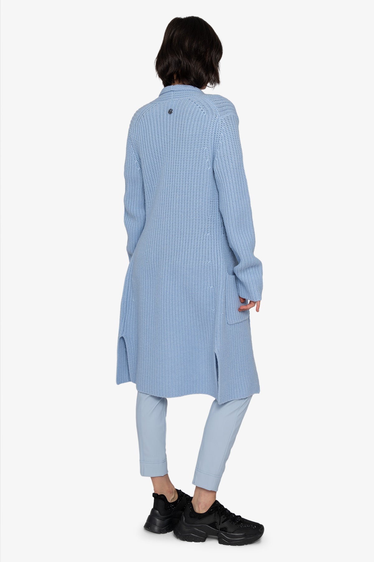 Knitted Coat with Shawl Collar