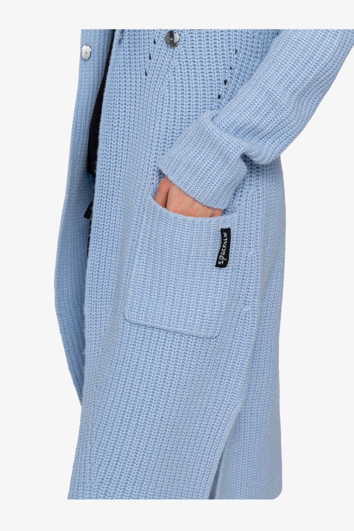 Knitted Coat with Shawl Collar