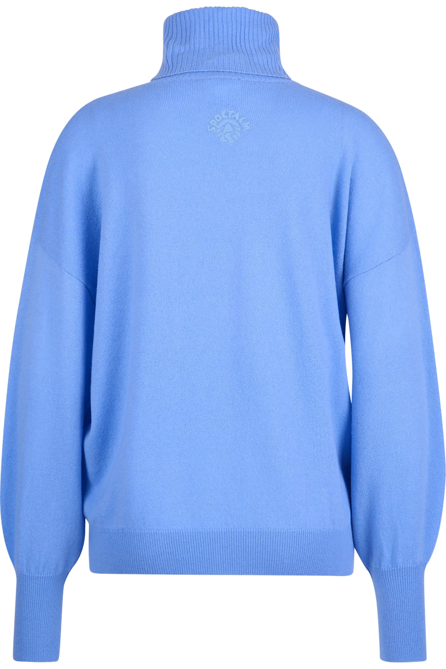 超大LOGO圖案高領毛衣