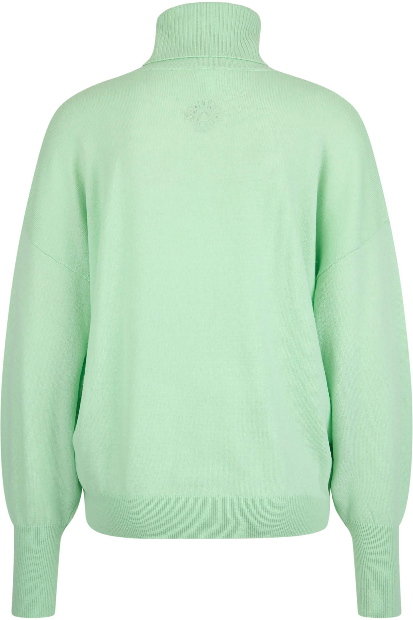 超大LOGO圖案高領毛衣