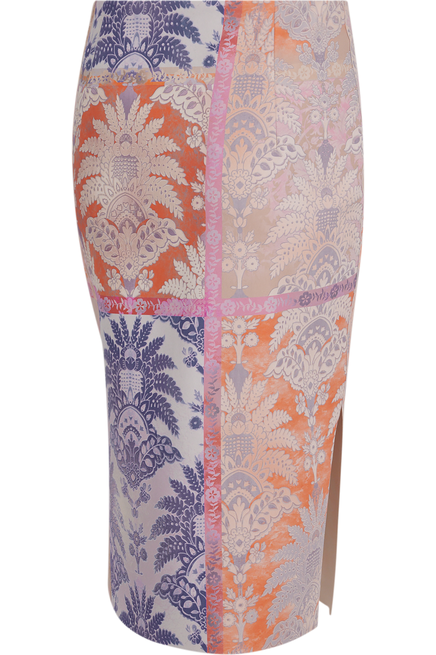 側開衩印花半身裙