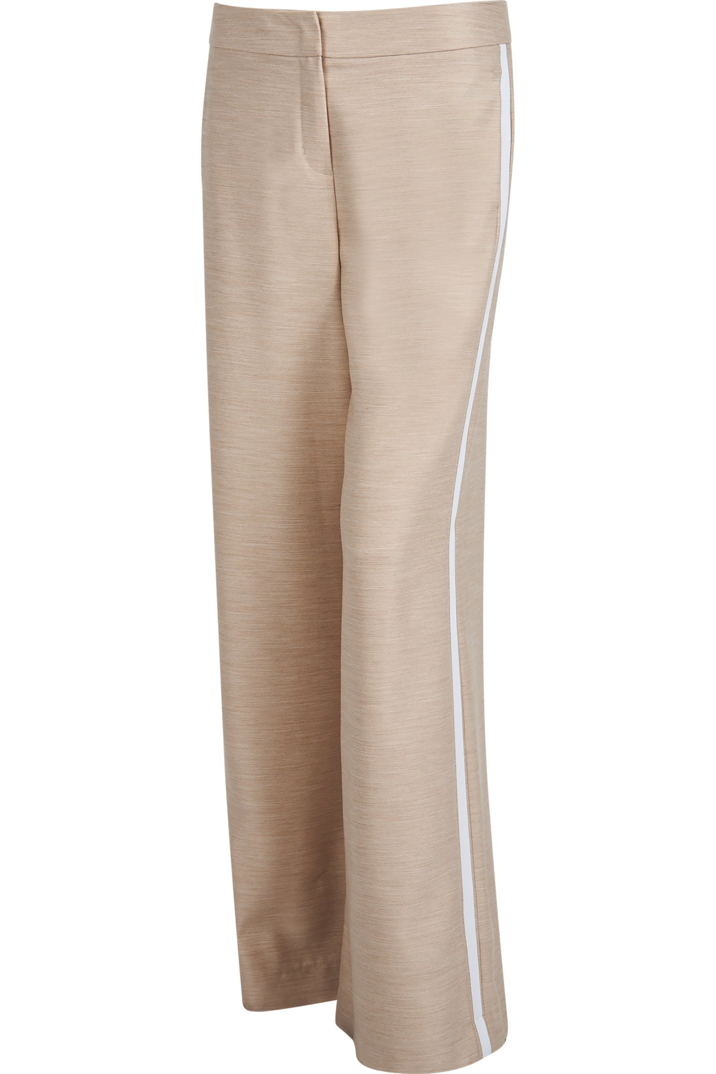 撞色饰边阔腿长裤