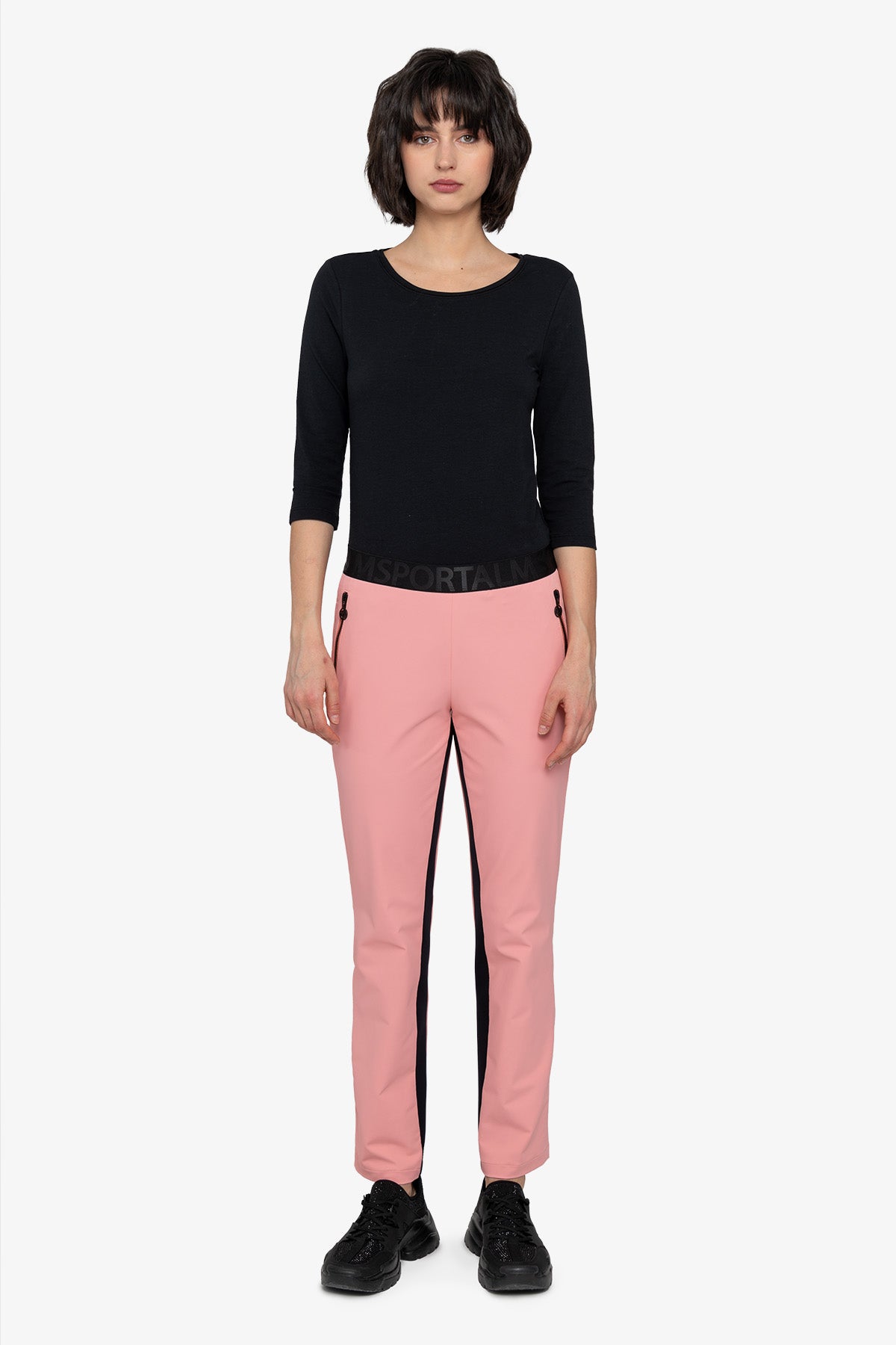 撞色饰边高尔夫运动裤