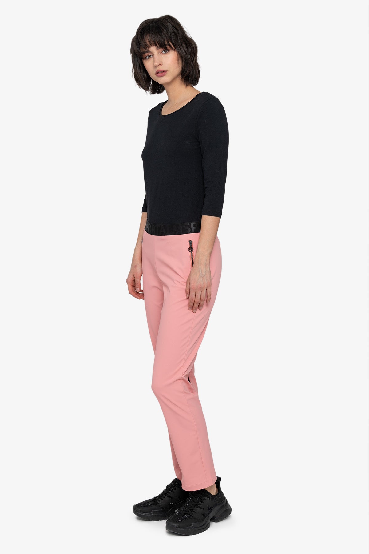 撞色饰边高尔夫运动裤