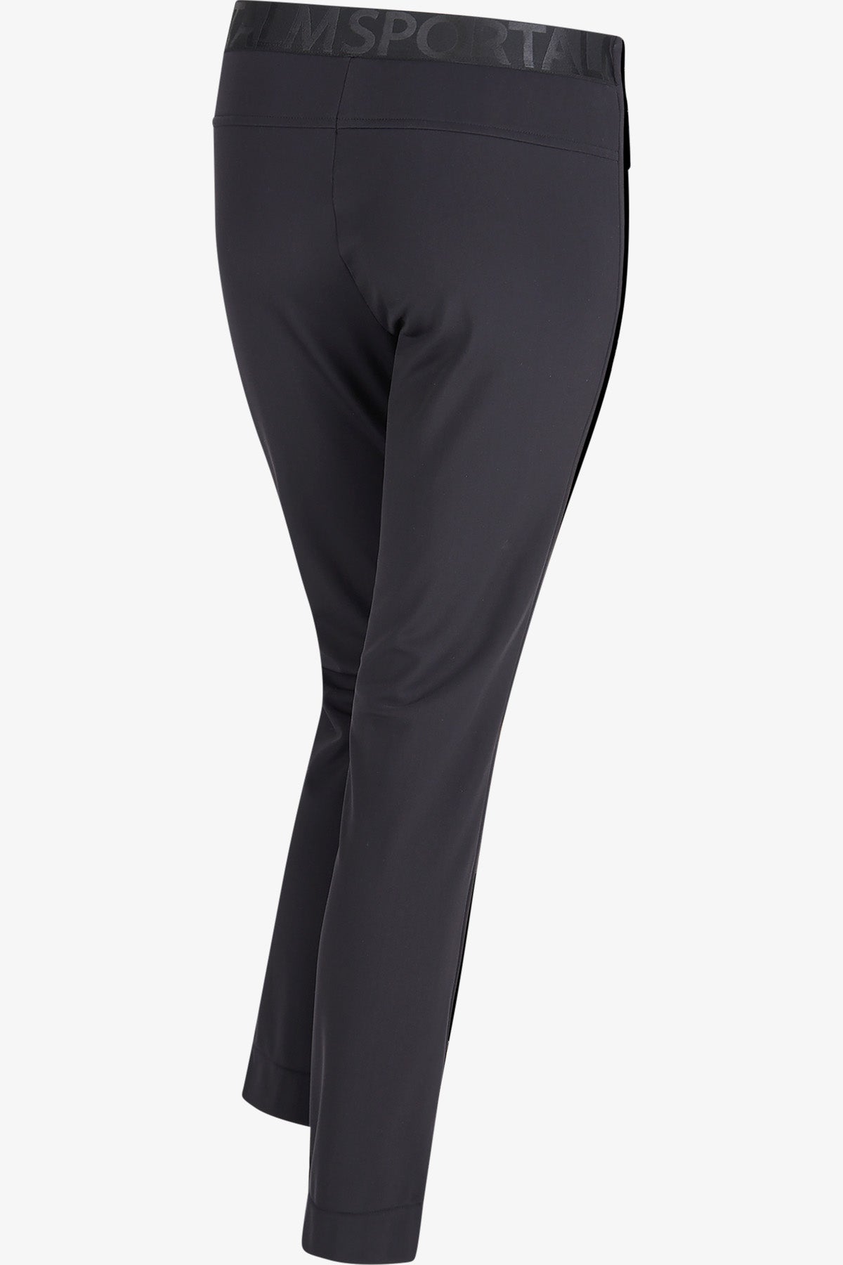 侧饰边修身长裤