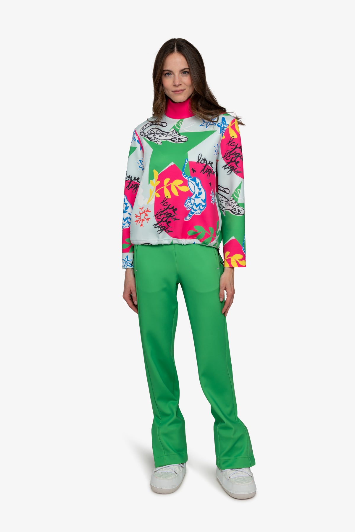 Sweater with Stand-up Collar