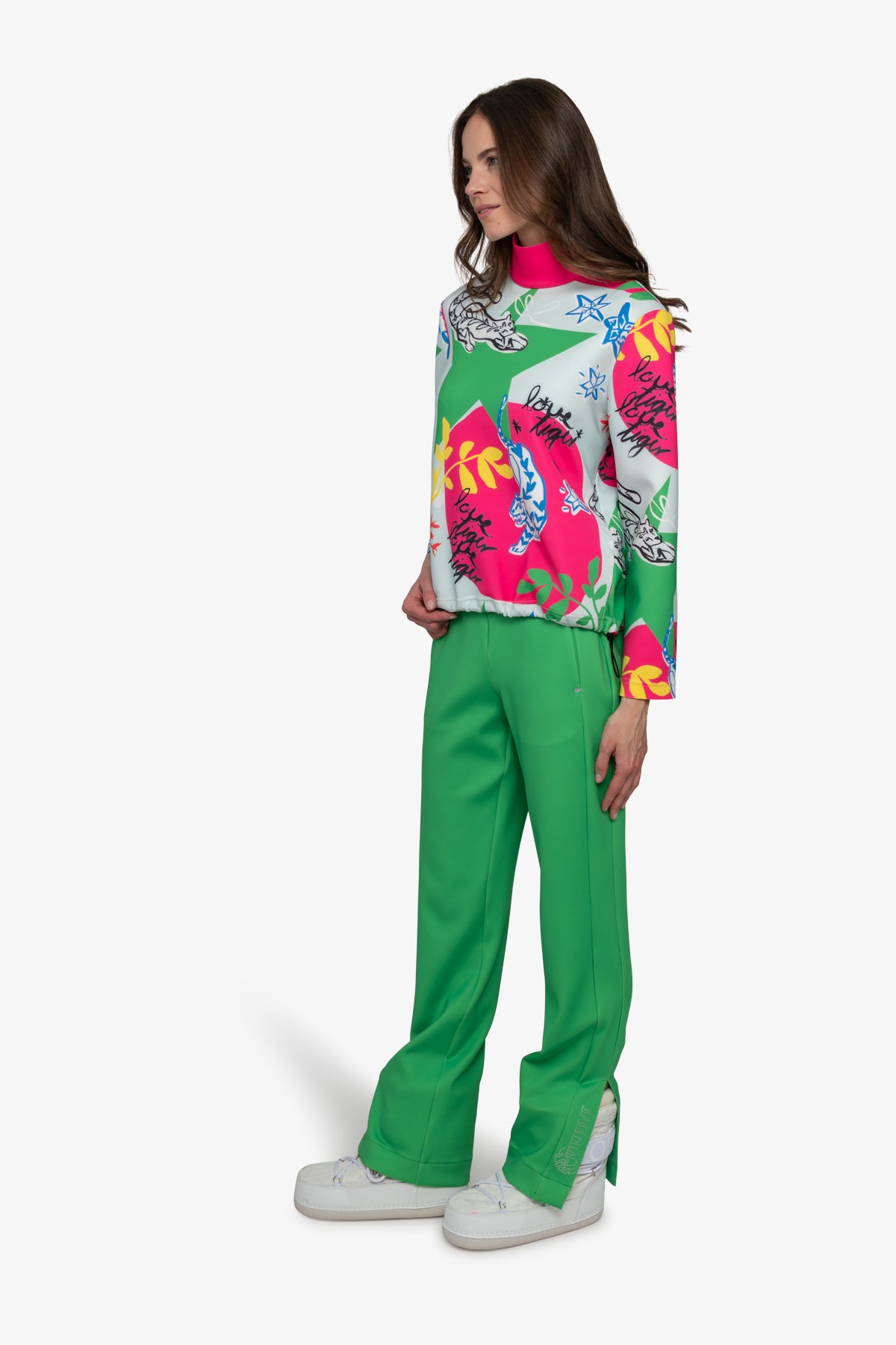 Sweater with Stand-up Collar