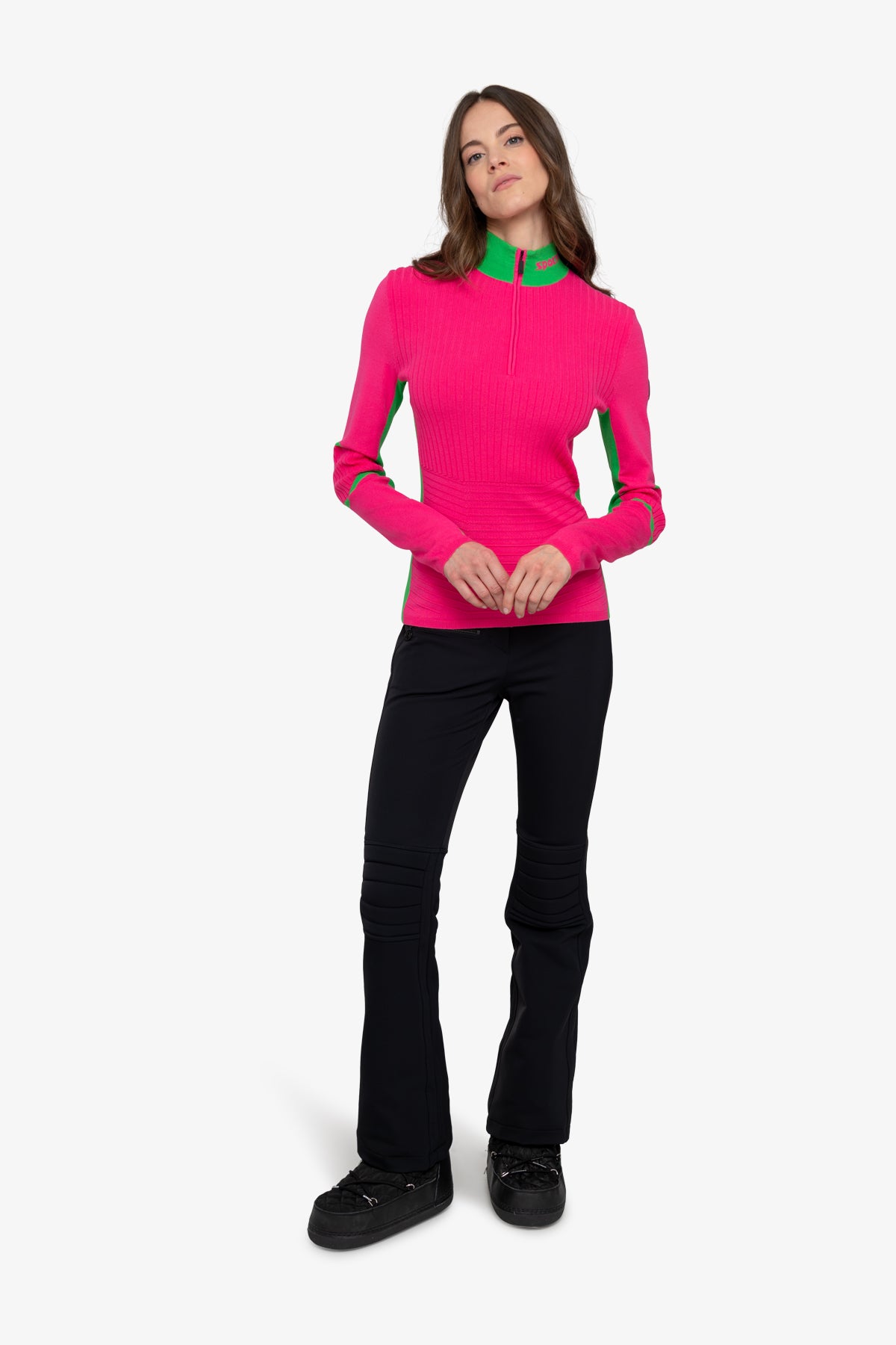 Pullover with Contrasting Stripes