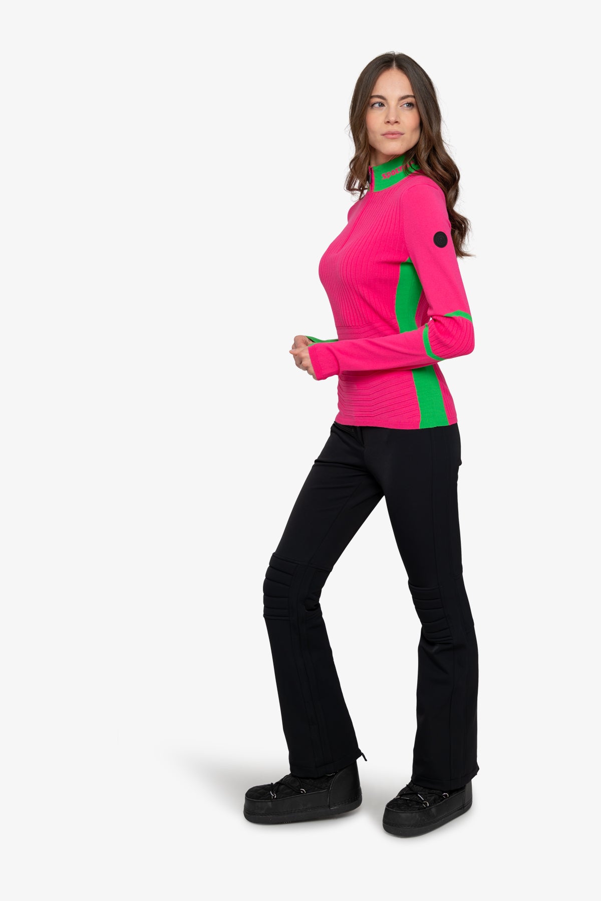 Pullover with Contrasting Stripes