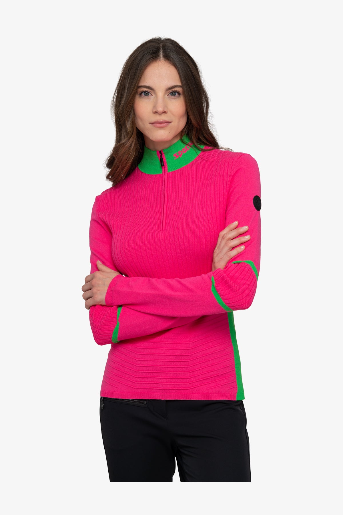 Pullover with Contrasting Stripes