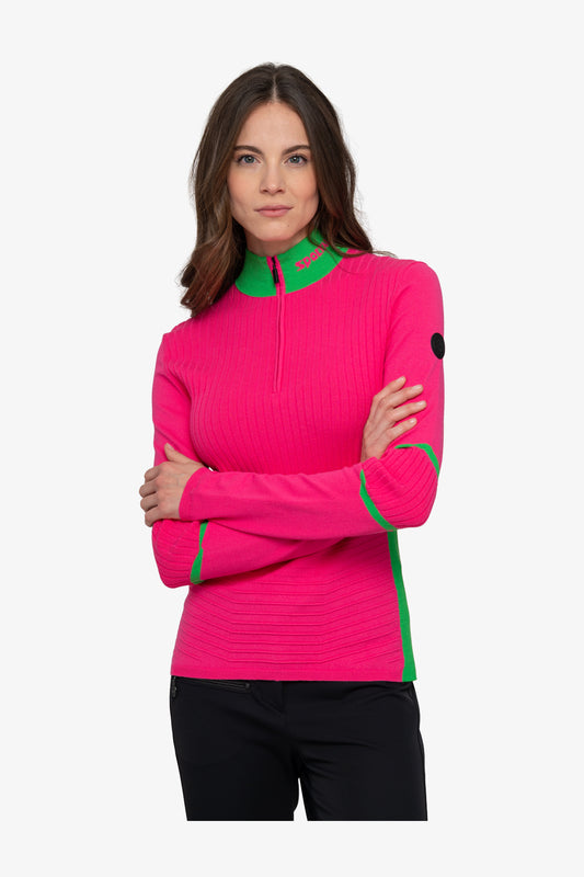 Pullover with Contrasting Stripes