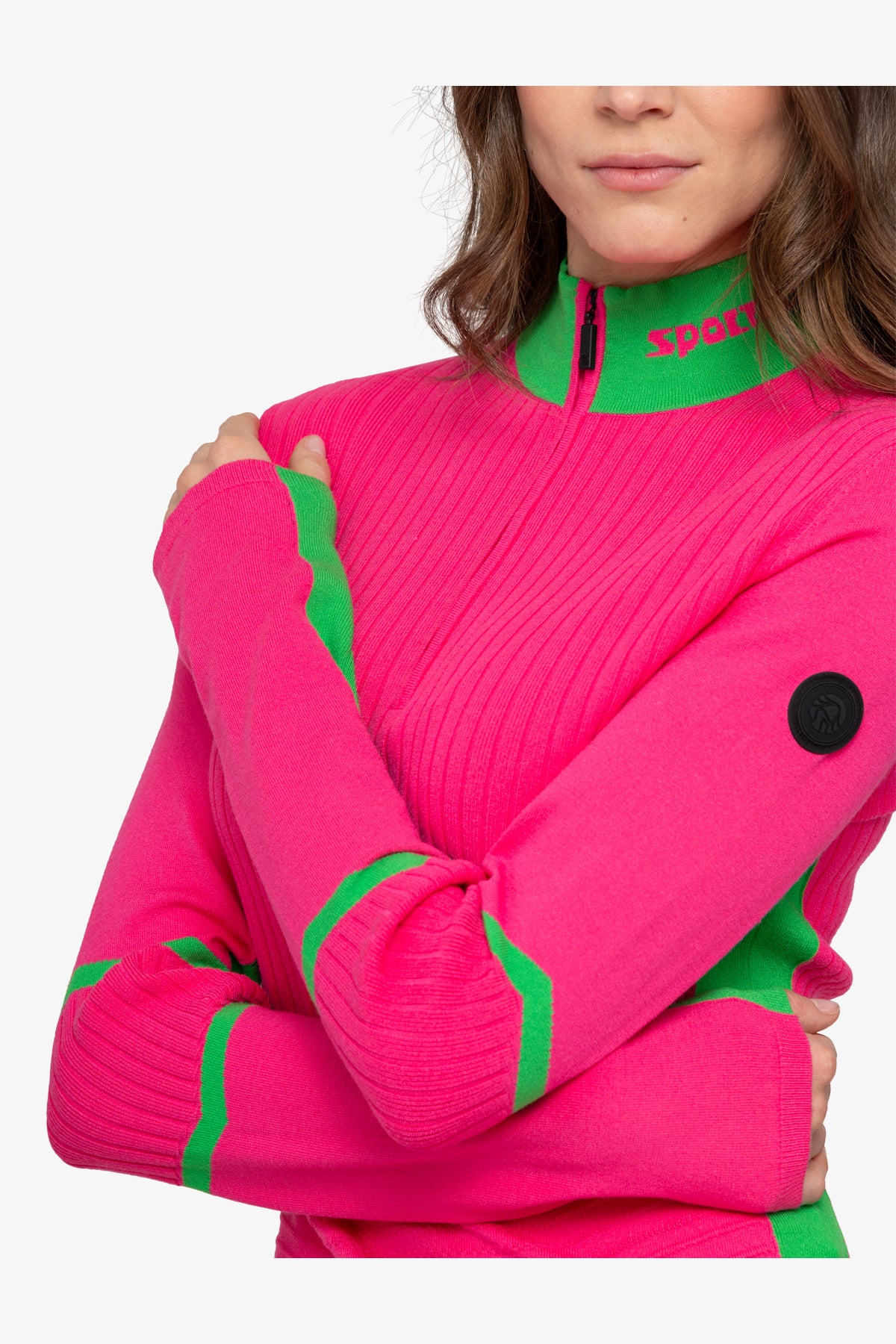 Pullover with Contrasting Stripes