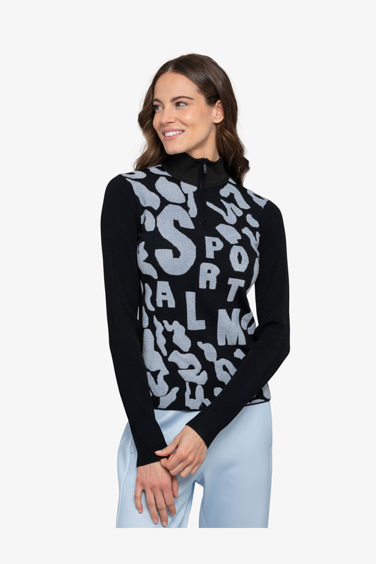 Sweater with Stand-up Collar