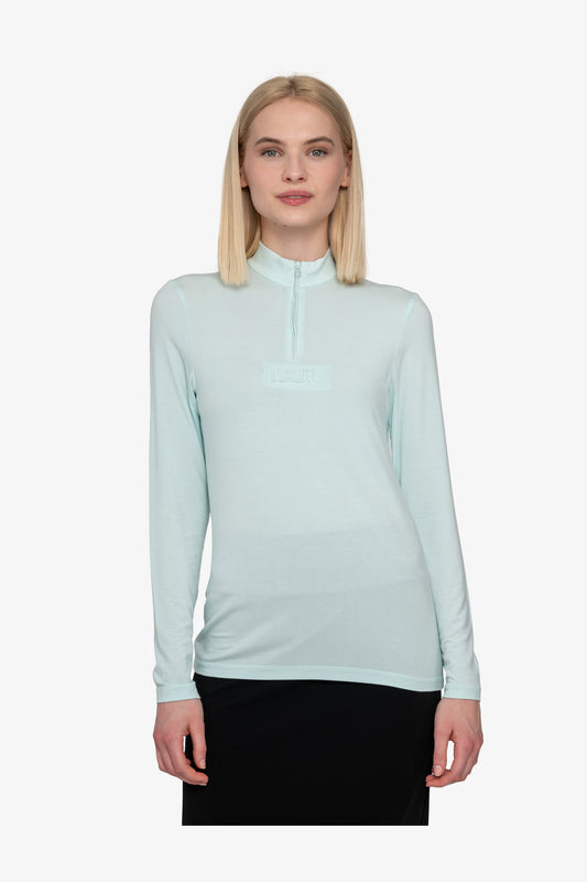 Long Sleeve Shirt with Stand-up Collar