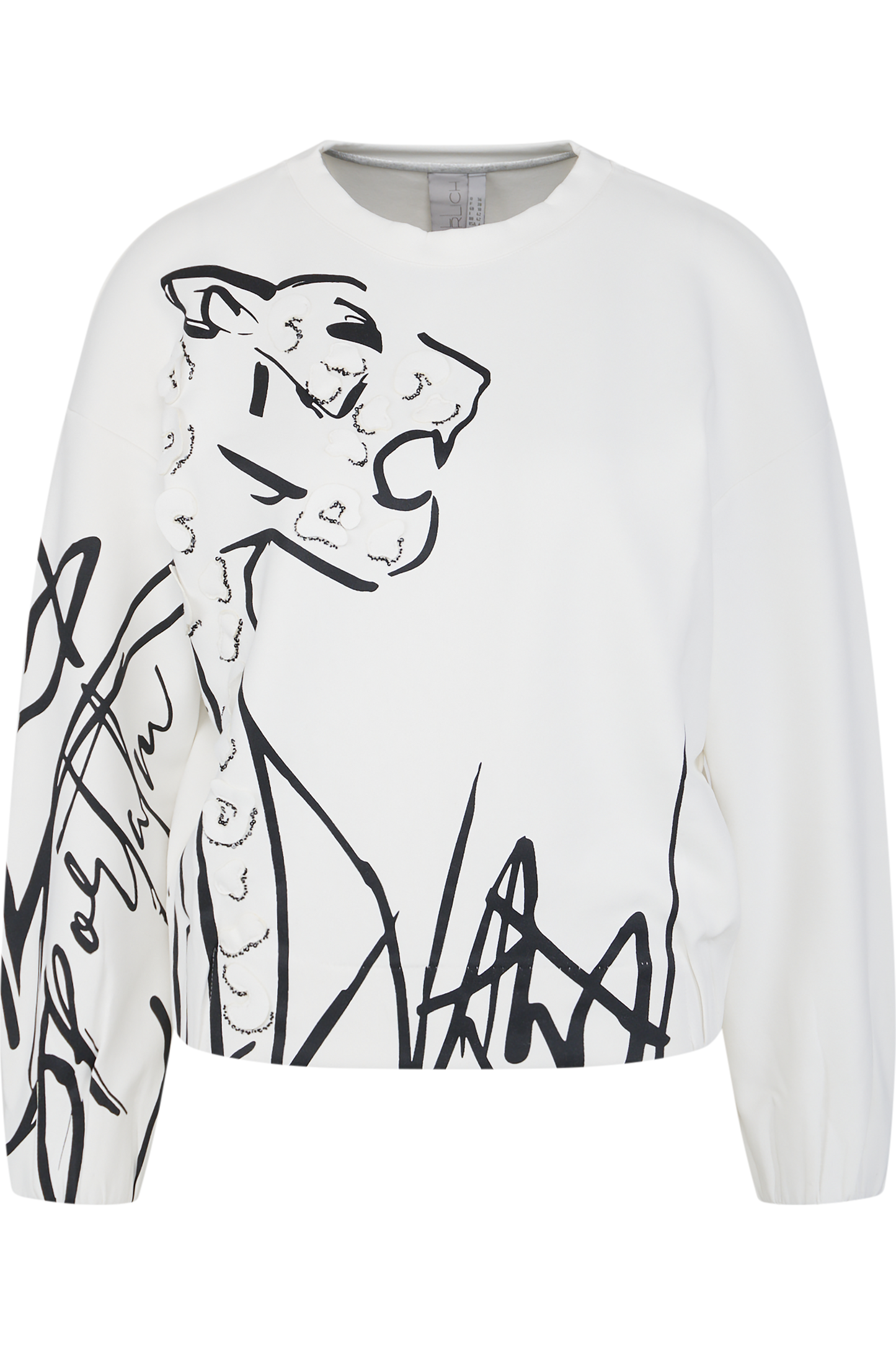 亮片貼布繡動物圖案休閒衛衣