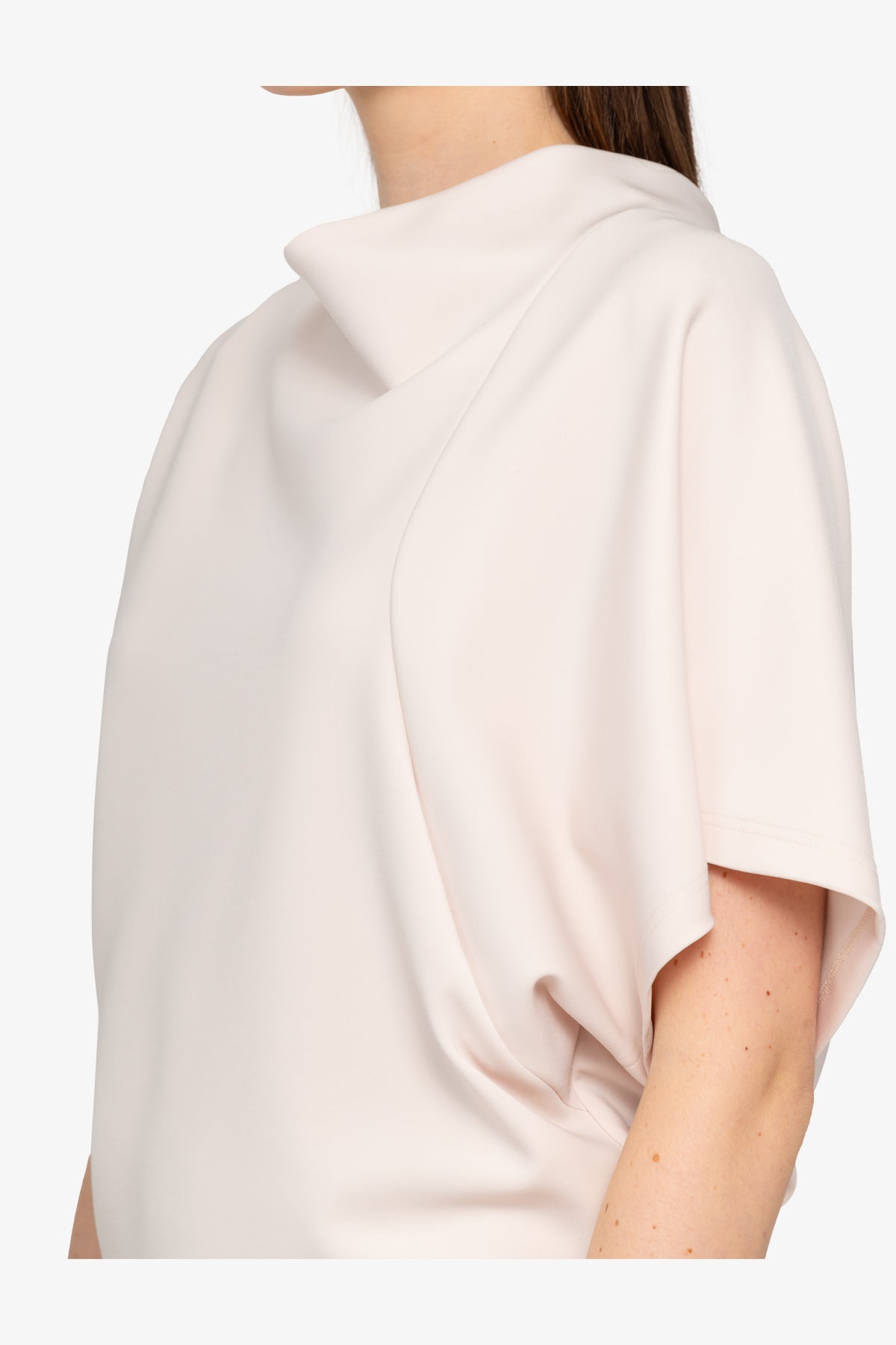 Blouse with Stand-up Collar