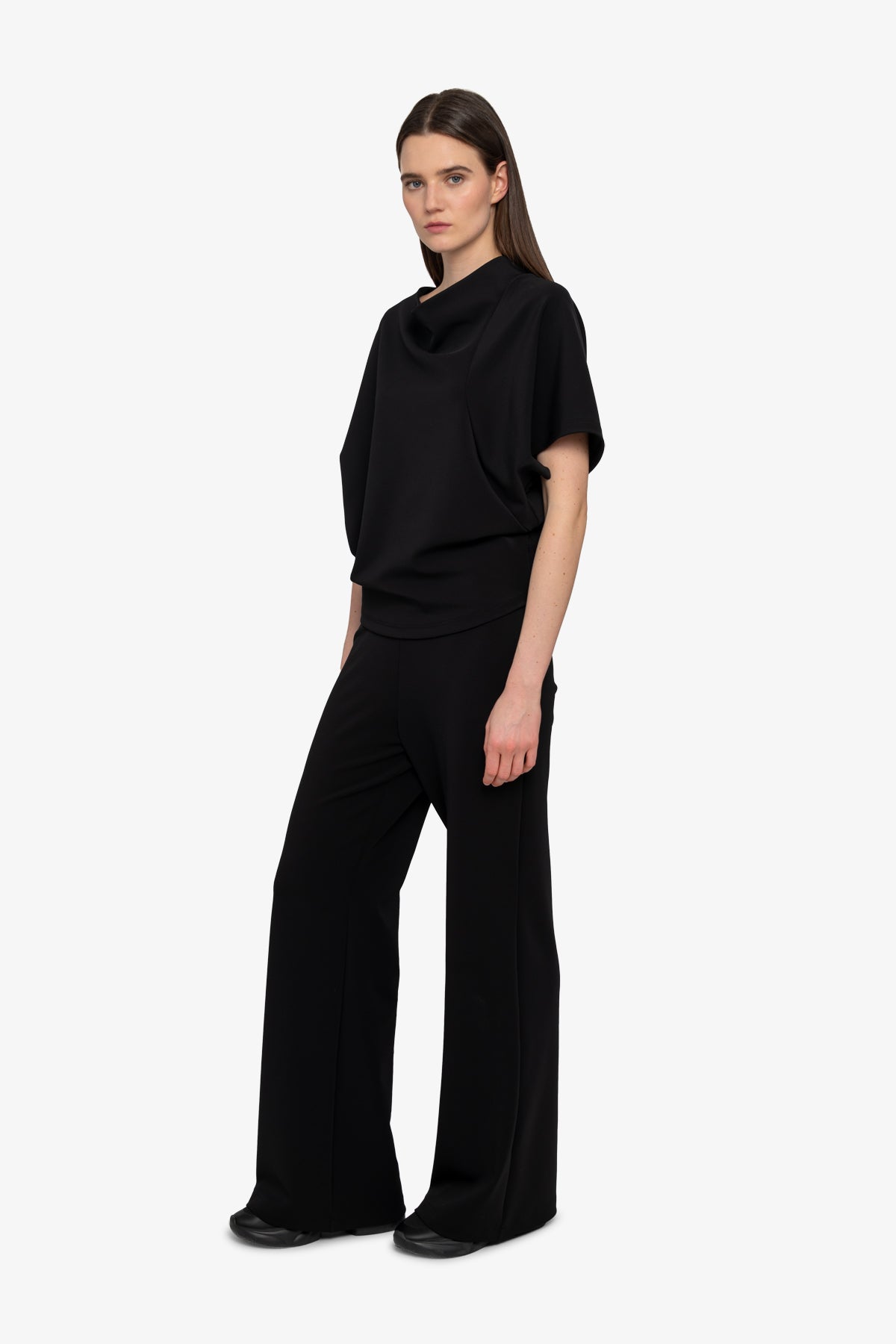 Blouse with Stand-up Collar