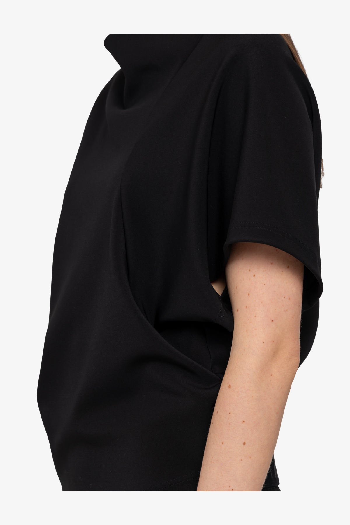 Blouse with Stand-up Collar
