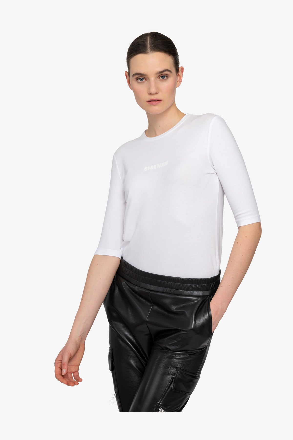 大貼袋鬆緊腰休閒褲