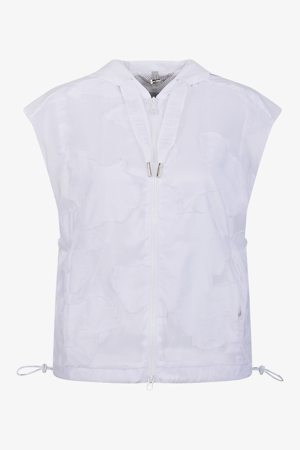 連帽抽繩印花馬甲